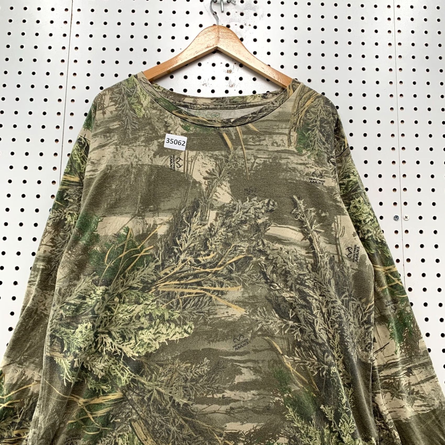 Vintage RedHead Shirt Green Camouflage Long Sleeve Outdoor XL Men Size US XL / EU 56 / 4 - 2 Thumbnail
