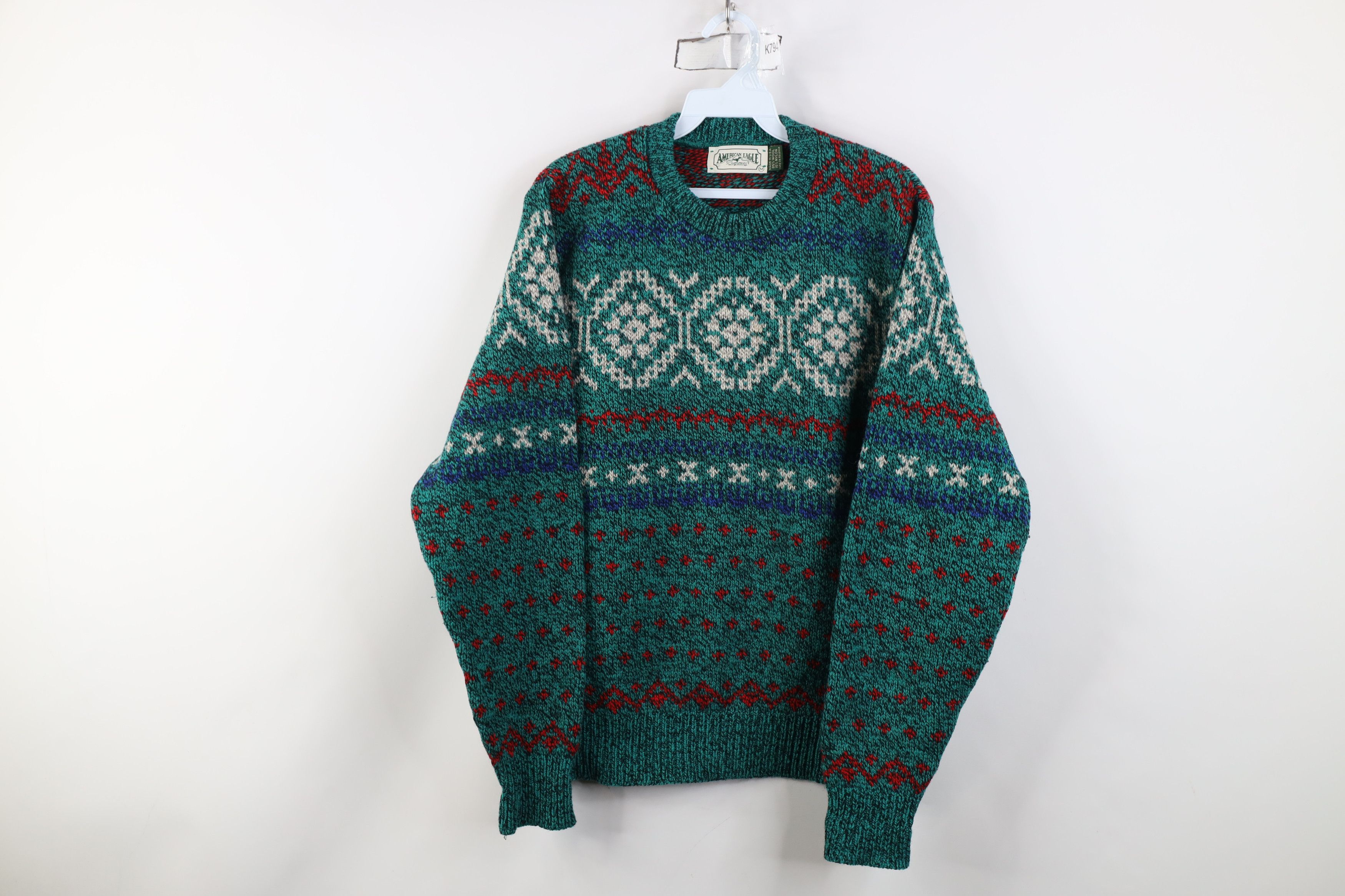 American Eagle Outfitters Vintage 90s American Eagle Outfitters Fair Isle Sweater USA Size US M / EU 48-50 / 2 - 1 Thumbnail