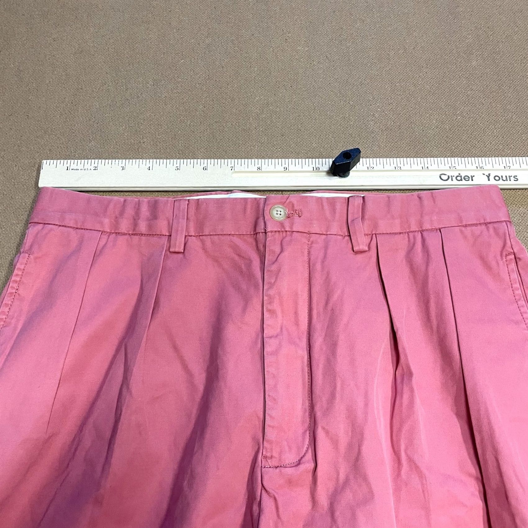 Polo Ralph Lauren Polo Golf Ralph Lauren Shorts Mens 33 Pink Fairway Short Embroidered Crest Casual Chino Pocketed 9in Inseam Mens Regular Classic Button Zipper Fly Size US XS / EU 42 / 0 - 3 Thumbnail