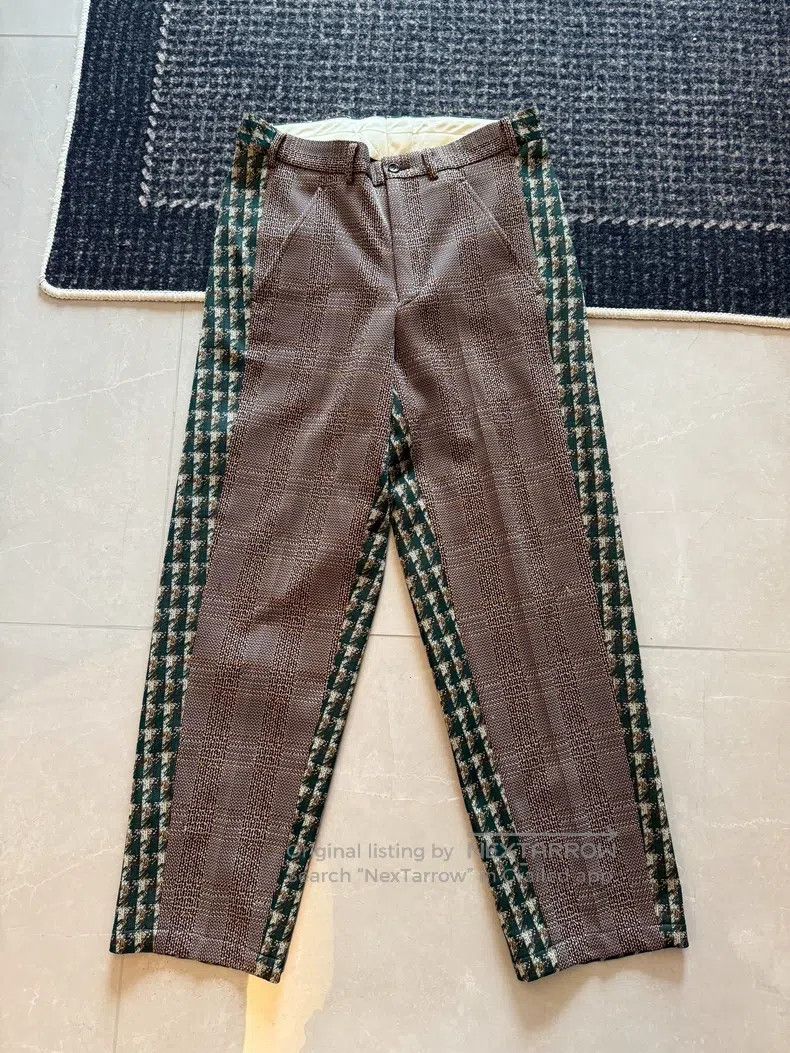 Comme des Garcons Comme Des Garcons size L Early Plaid Patchwork Pants Size US 27 - 1 Thumbnail
