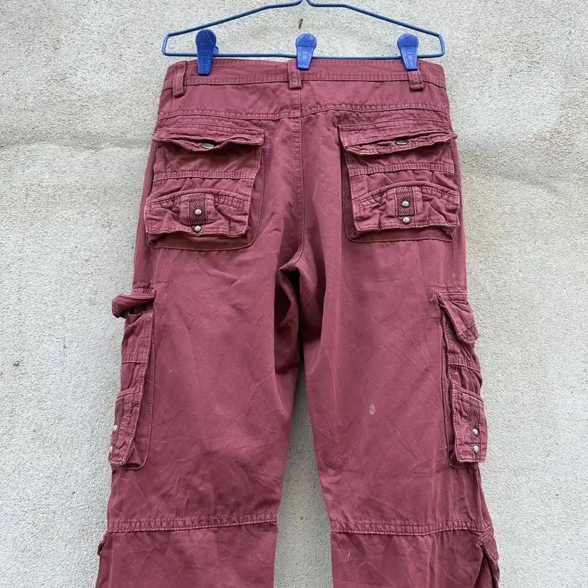 Beauty Beast SPLISH PAINTER FLARE/BOOTCUT TROUSERS MULTIPOCKET CARGO PANT Size US 29 - 13 Thumbnail