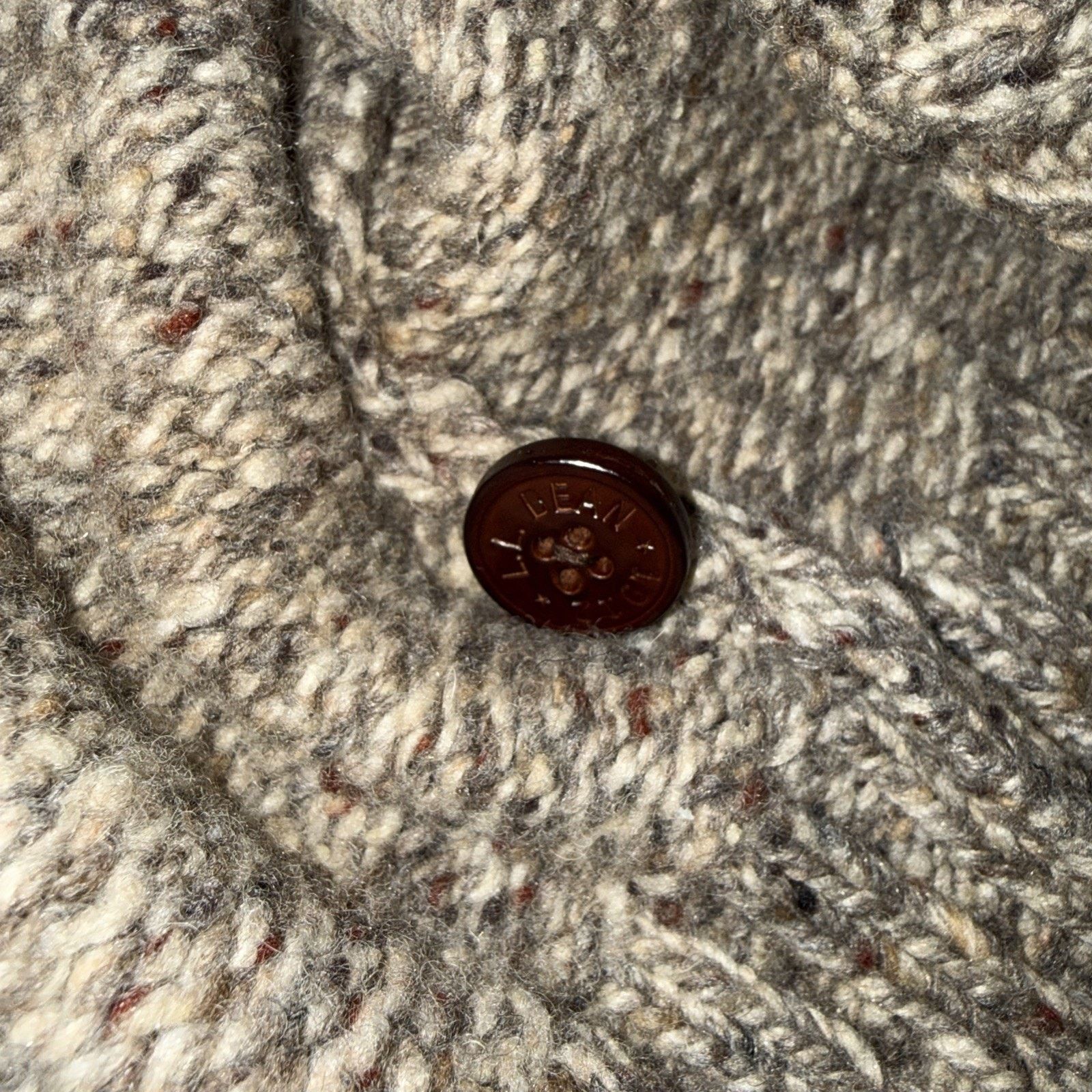 L.L. Bean Chunky Knit Shawl Collar Sweater Men’s XXL Wool Blend EUC Size US XXL / EU 58 / 5 - 9 Thumbnail