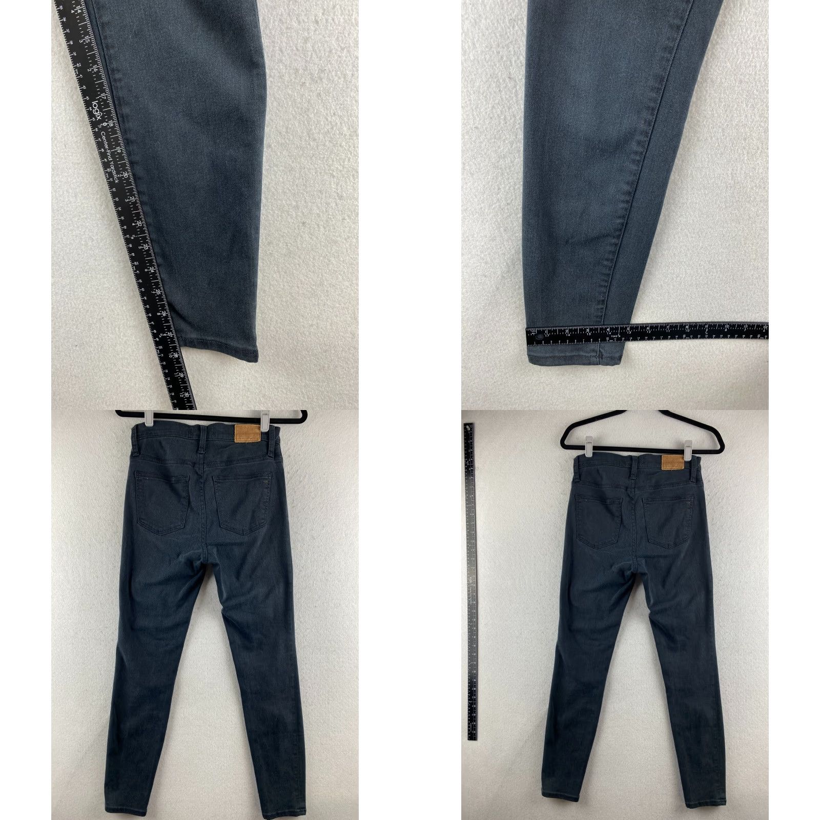 Madewell Madewell Jeans Womens 24 Black High-Rise Skinny Dark Wash Stretch Denim Pants - 5-Pocket Design Menstrual? Size 42" / US 20 - 9 Thumbnail