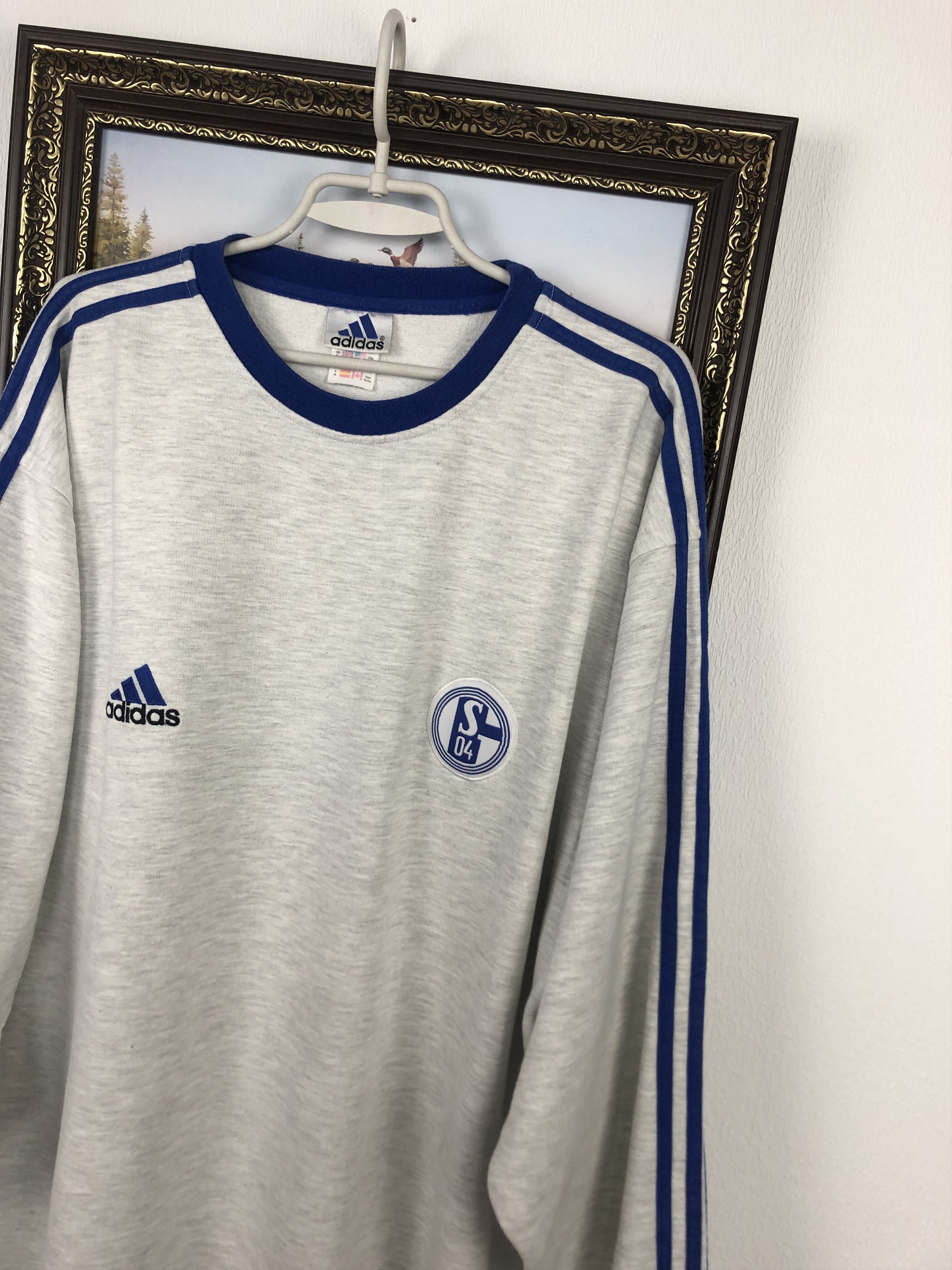 Vintage Adidas FC Schalke 04 Football Sweatshirt Soccer Rare