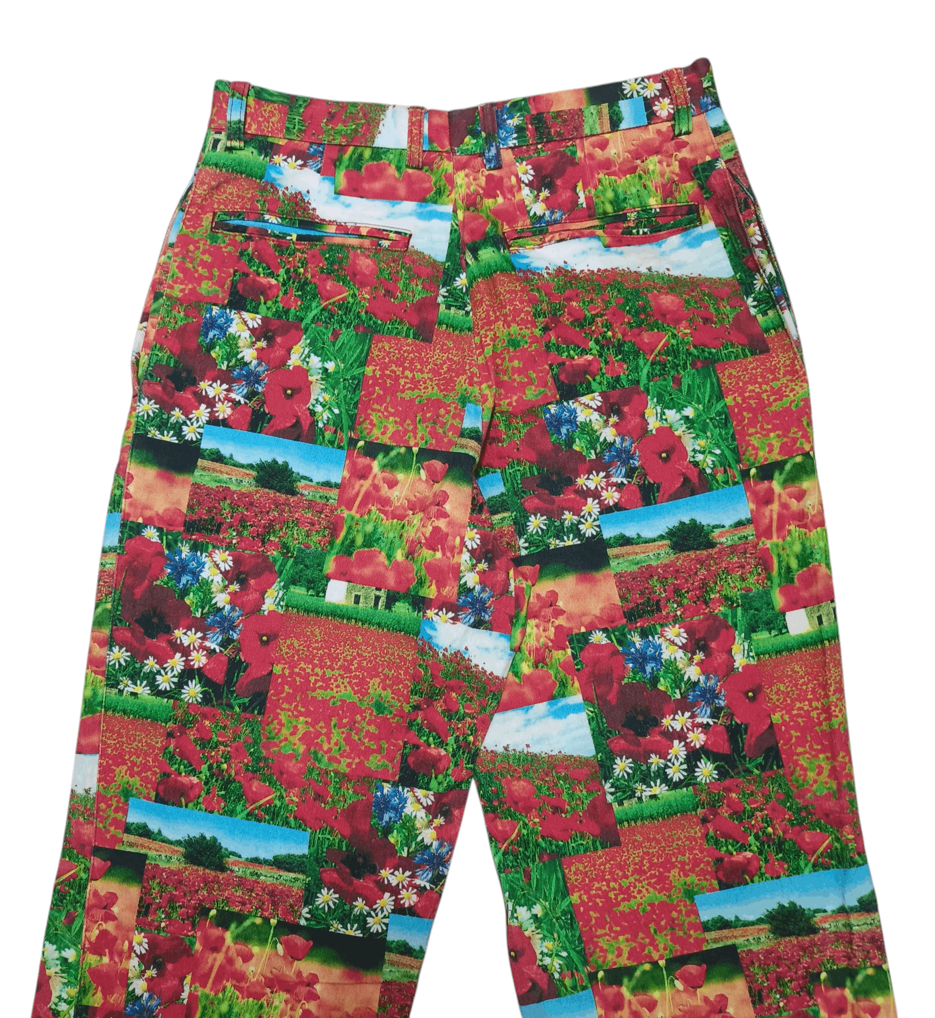 Japanese Brand Vintage Y2K AGE Scenic Border Floral AOP Stretch Jeans Pants Size 28" / US 6 / IT 42 - 5 Thumbnail
