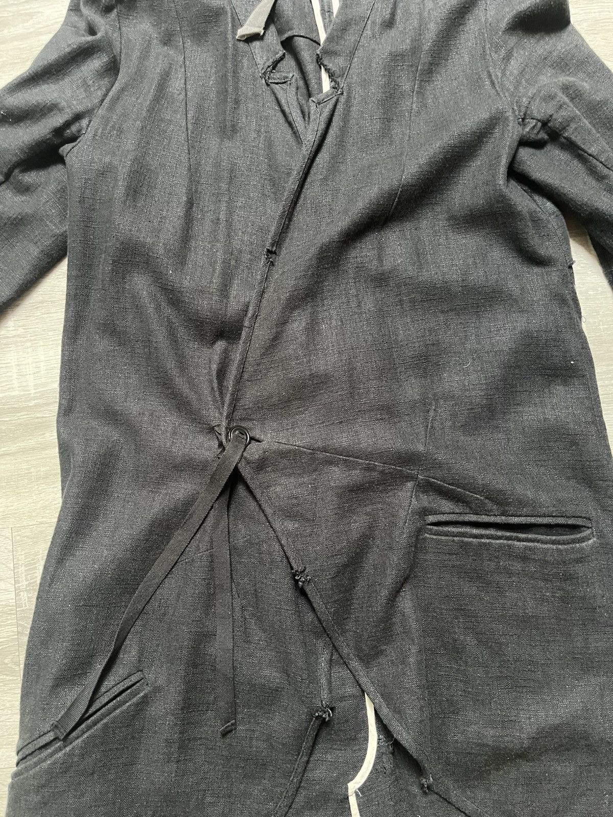Aleksandr Manamis Aleksandr Manamis Long Linen Avant-Garde Coat Size US M / EU 48-50 / 2 - 4 Thumbnail