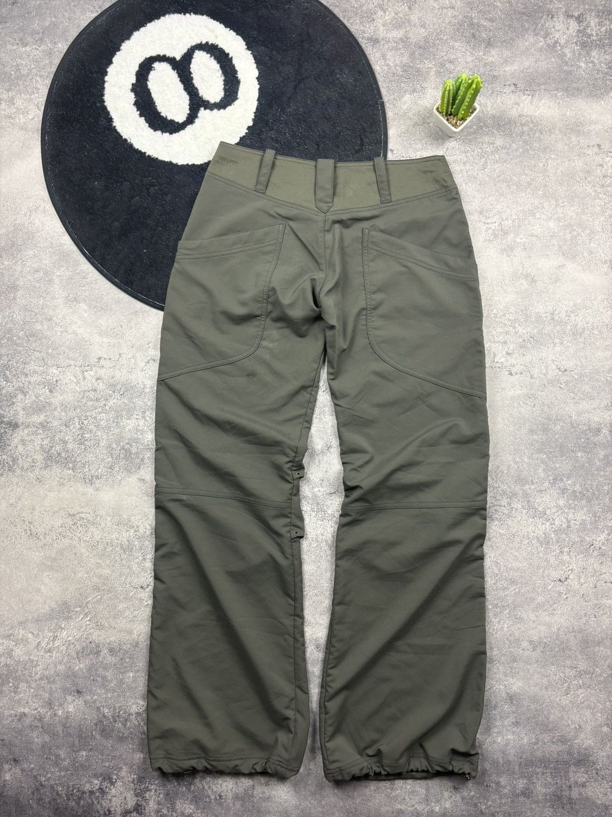 Nike NIKE Vintage Navy Green Baggy Pants onDrawstrings Streetwear Size 32" / US 10 / IT 46 - 1 Thumbnail