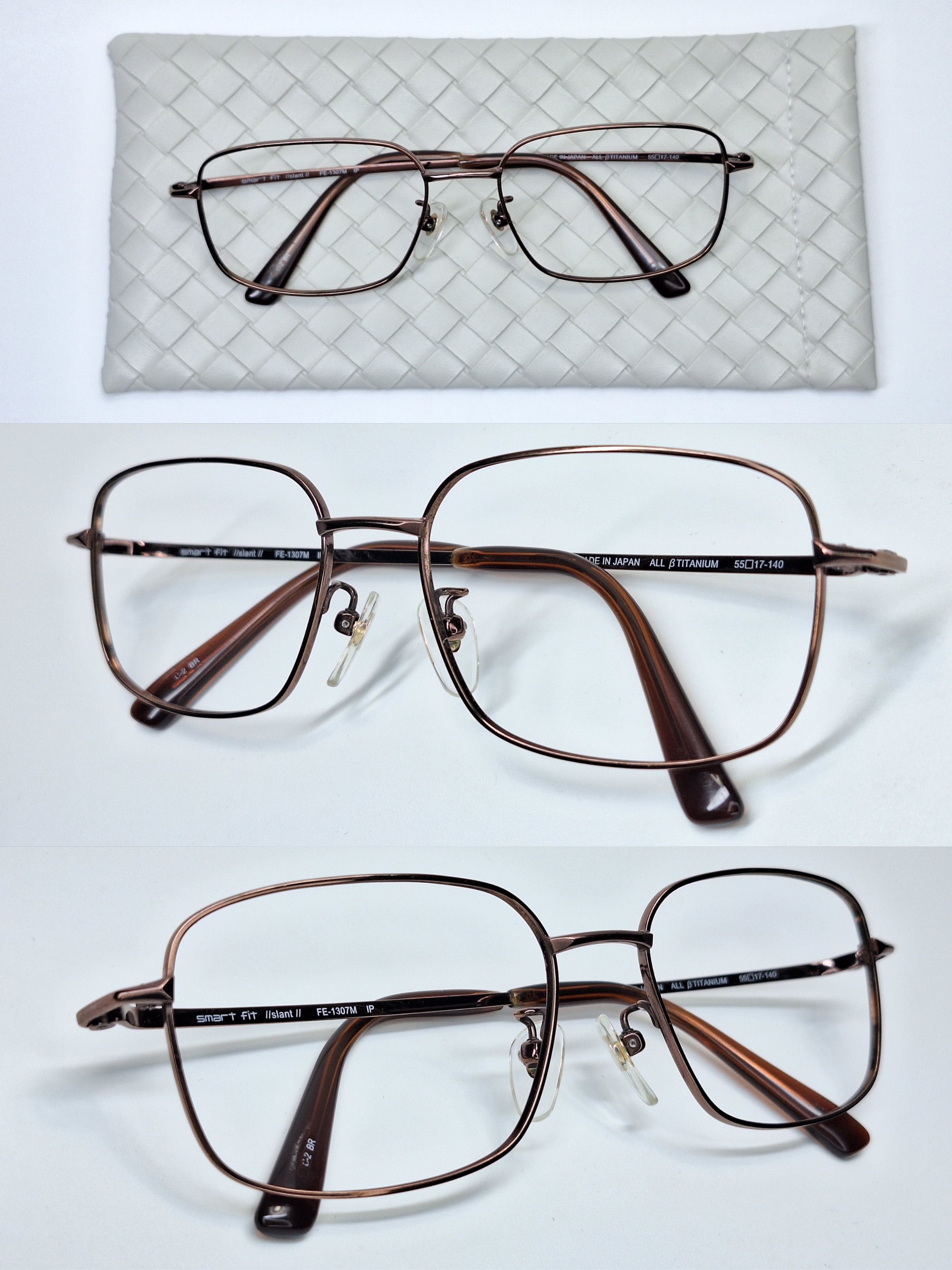 Other Smart Fit slant FE-1307M ALL Beta-Titanium Business Frames Size ONE SIZE - 4 Thumbnail