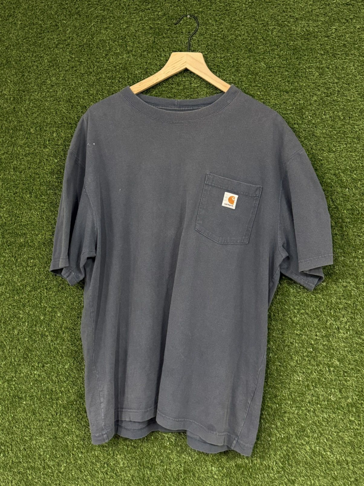 Carhartt Vintage Carhartt Faded Paint Pocket Logo Tee Large Size US L / EU 52-54 / 3 - 1 Thumbnail