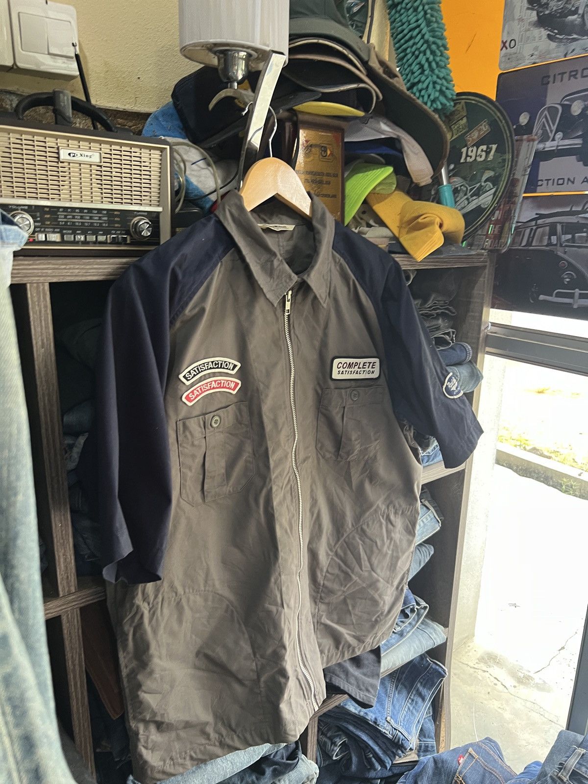 Other 🔥Redskins Patches Zipper Shirt Size US L / EU 52-54 / 3 - 3 Thumbnail