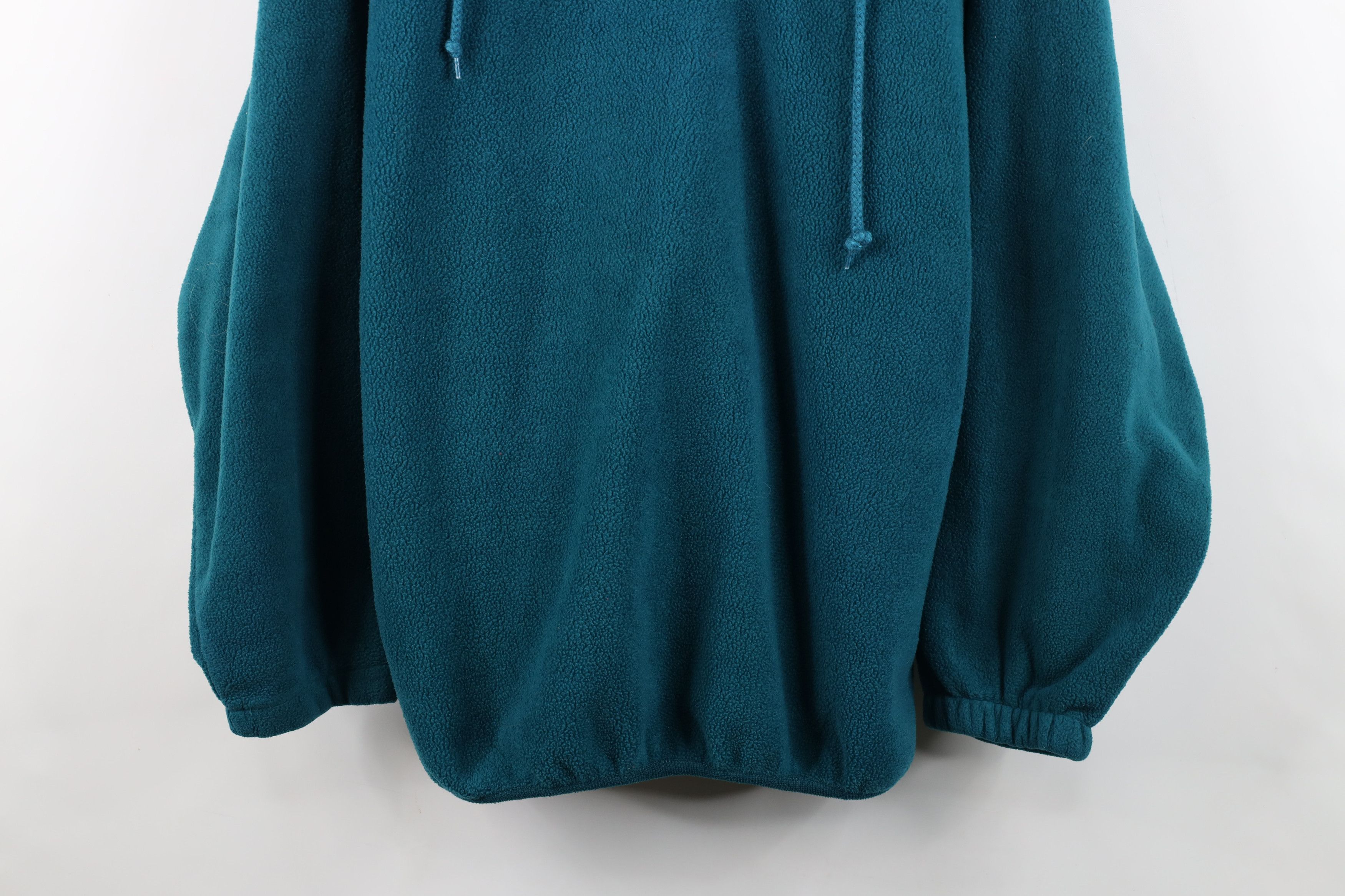 Vintage Vintage 90s Streetwear Half Zip Fleece Pullover Sweater Teal Size US L / EU 52-54 / 3 - 3 Thumbnail
