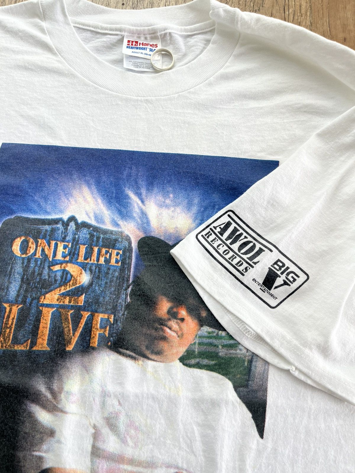 Vintage Vtg C-BO One Life 2 Live Rapper by AWOL RECORDS 90’s Tshirt Size US XL / EU 56 / 4 - 7 Thumbnail