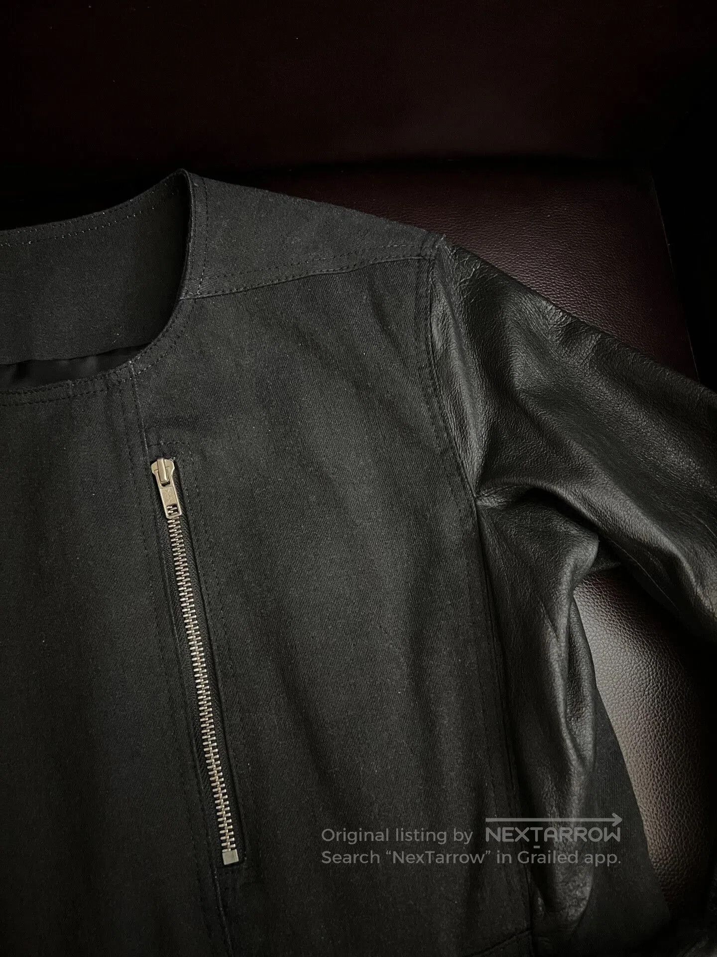 Rick Owens Rick Owens Tactical Zip Denim Leather Jacket. Size US M / EU 48-50 / 2 - 5 Thumbnail