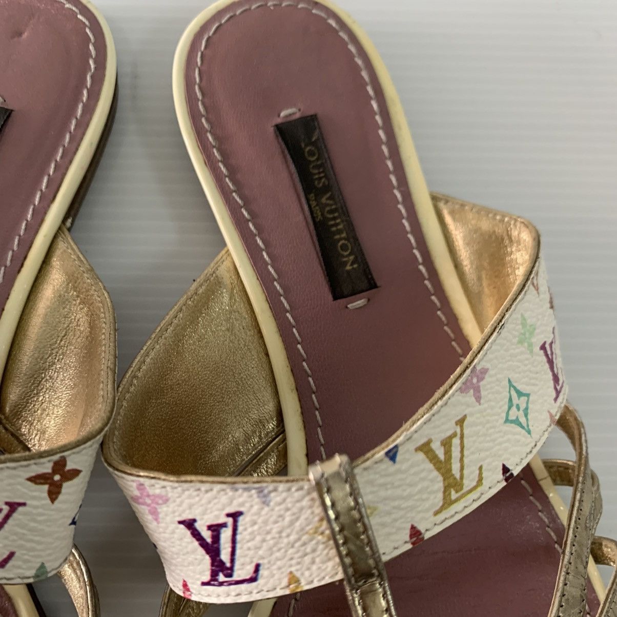 Louis Vuitton Louis Vuitton Multicolor Sandals Shoes Size US 6.5 / IT 36.5 - 3 Thumbnail