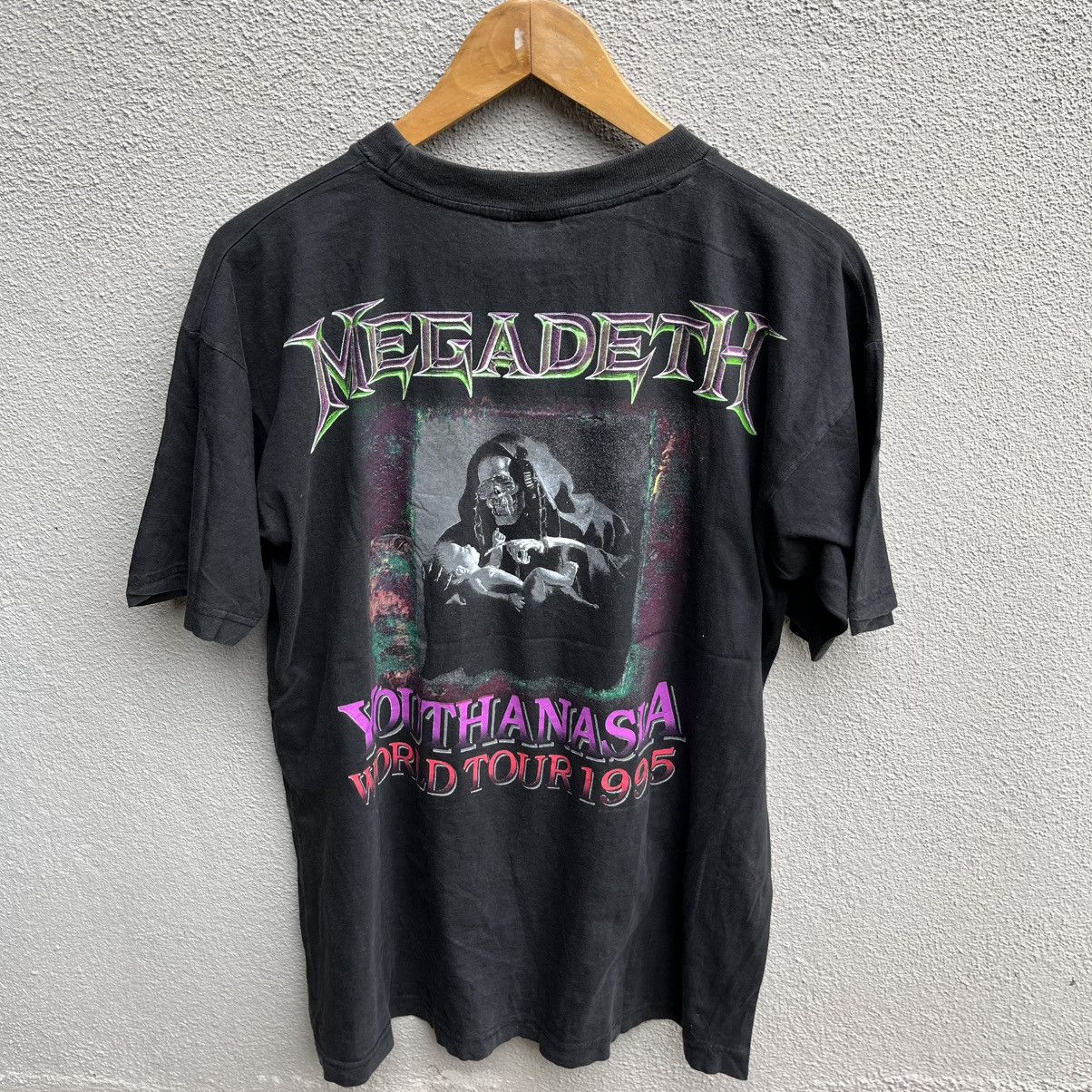 Band Tees Vintage rare 90s MEGADETH band tee metal Size US L / EU 52-54 / 3 - 3 Thumbnail