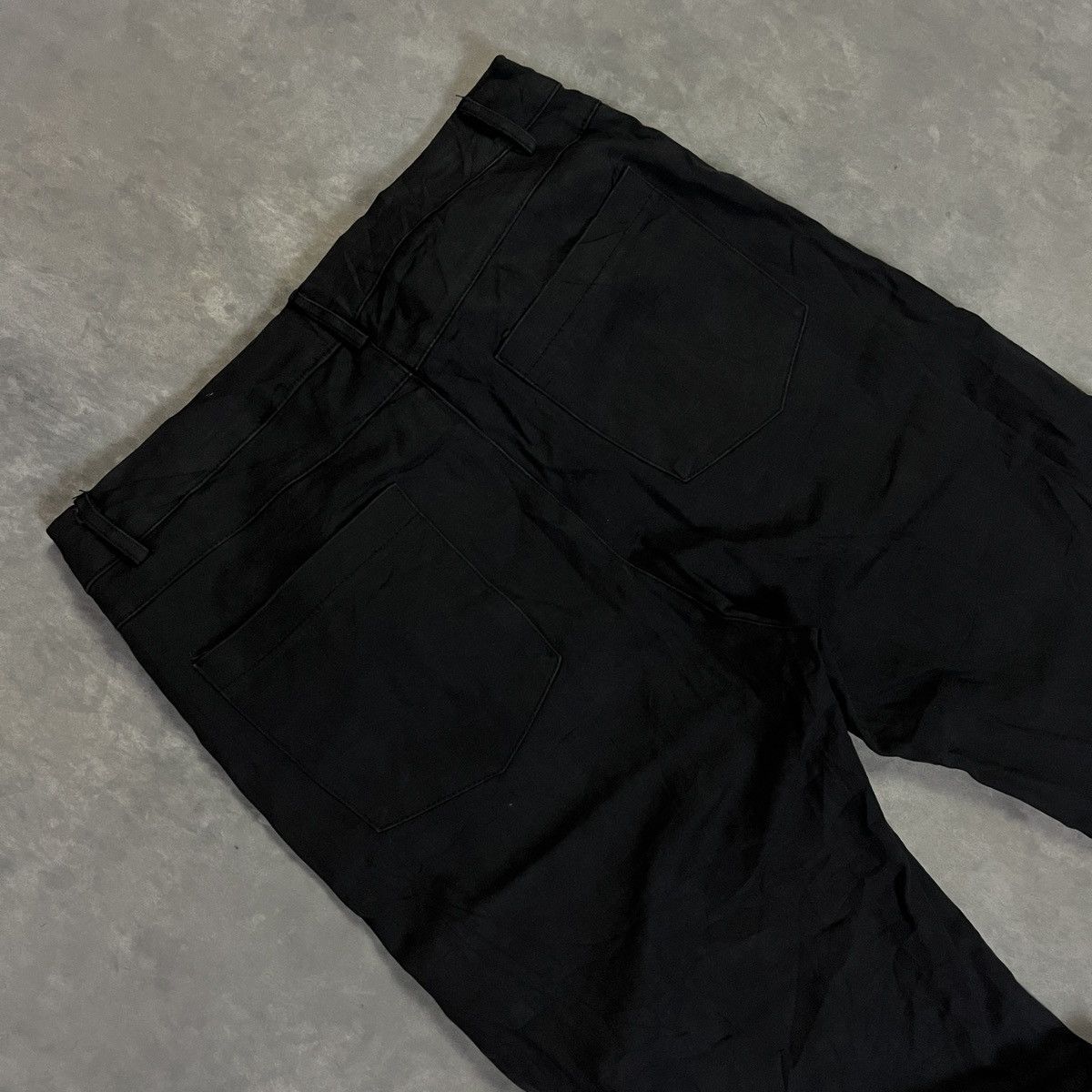 5351 POUR LES HOMMES 2000s Romwe - Gothic Vkei Y2K Ifsix Lace Up Flare Pants Size US 27 - 7 Thumbnail