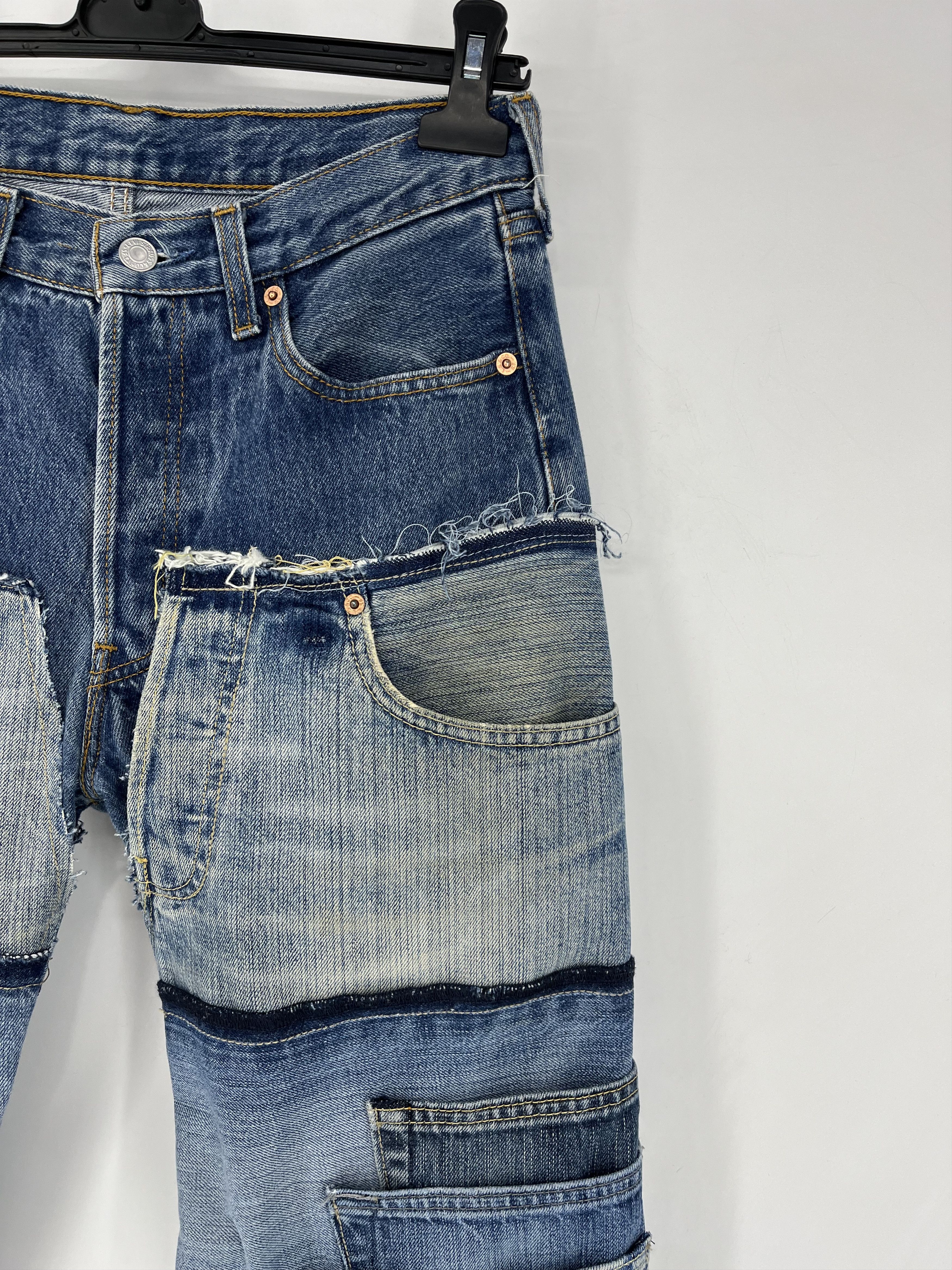 Other 90s Levi’s 501 Patchwork Multipocket Denim Custom Jeans USA Size US 30 / EU 46 - 8 Thumbnail