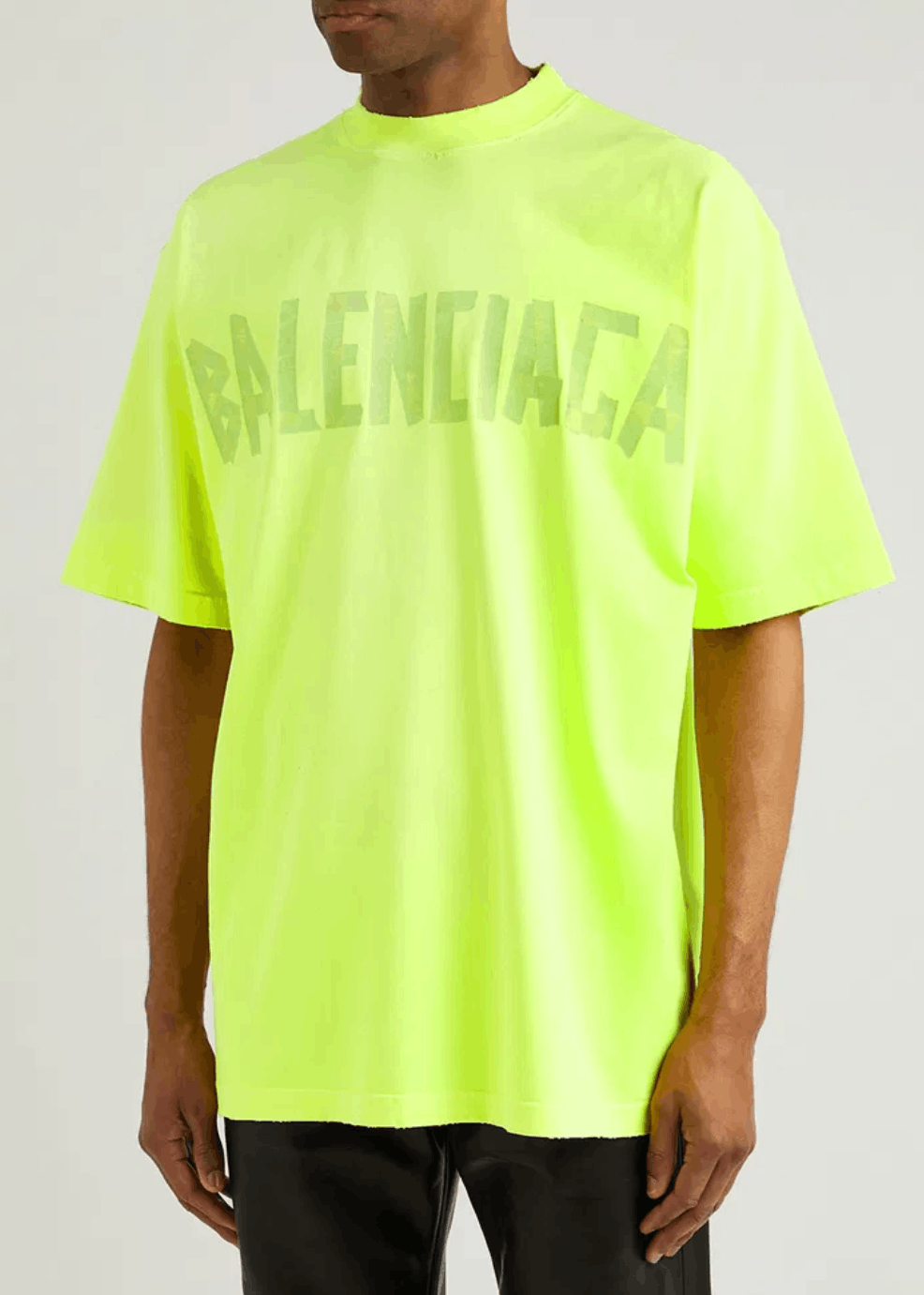 Balenciaga BALENCIAGA Tape Logo Cotton T-Shirt Size US S / EU 44-46 / 1 - 2 Thumbnail