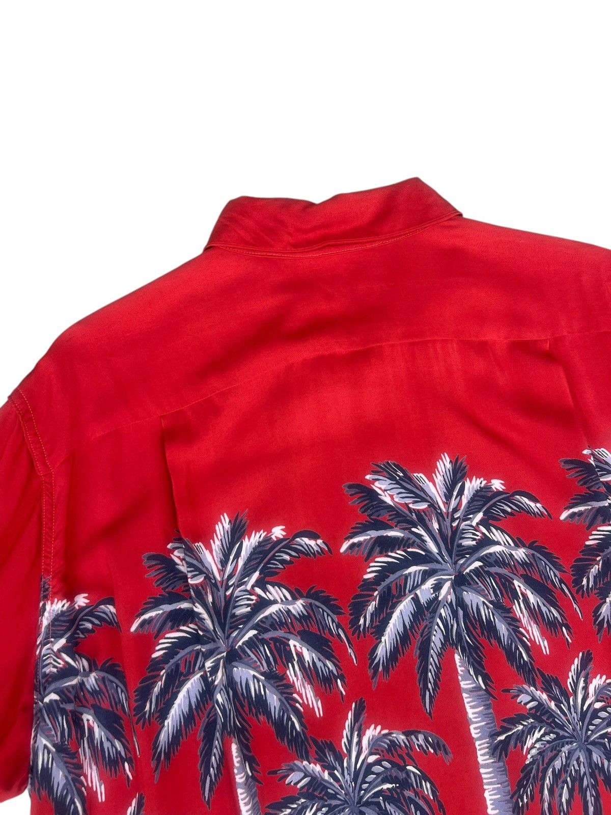 Aloha McCoy Sportswear Palm Trees 100% Rayon Hawaiian Shirt