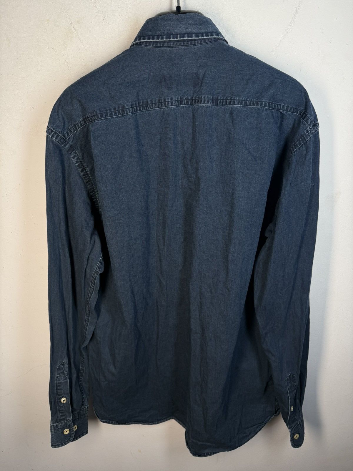 Yves Saint Laurent 90s YSL Denim Shirt Jeans Dress Overshirt Button Up Collar Size US M / EU 48-50 / 2 - 11 Thumbnail
