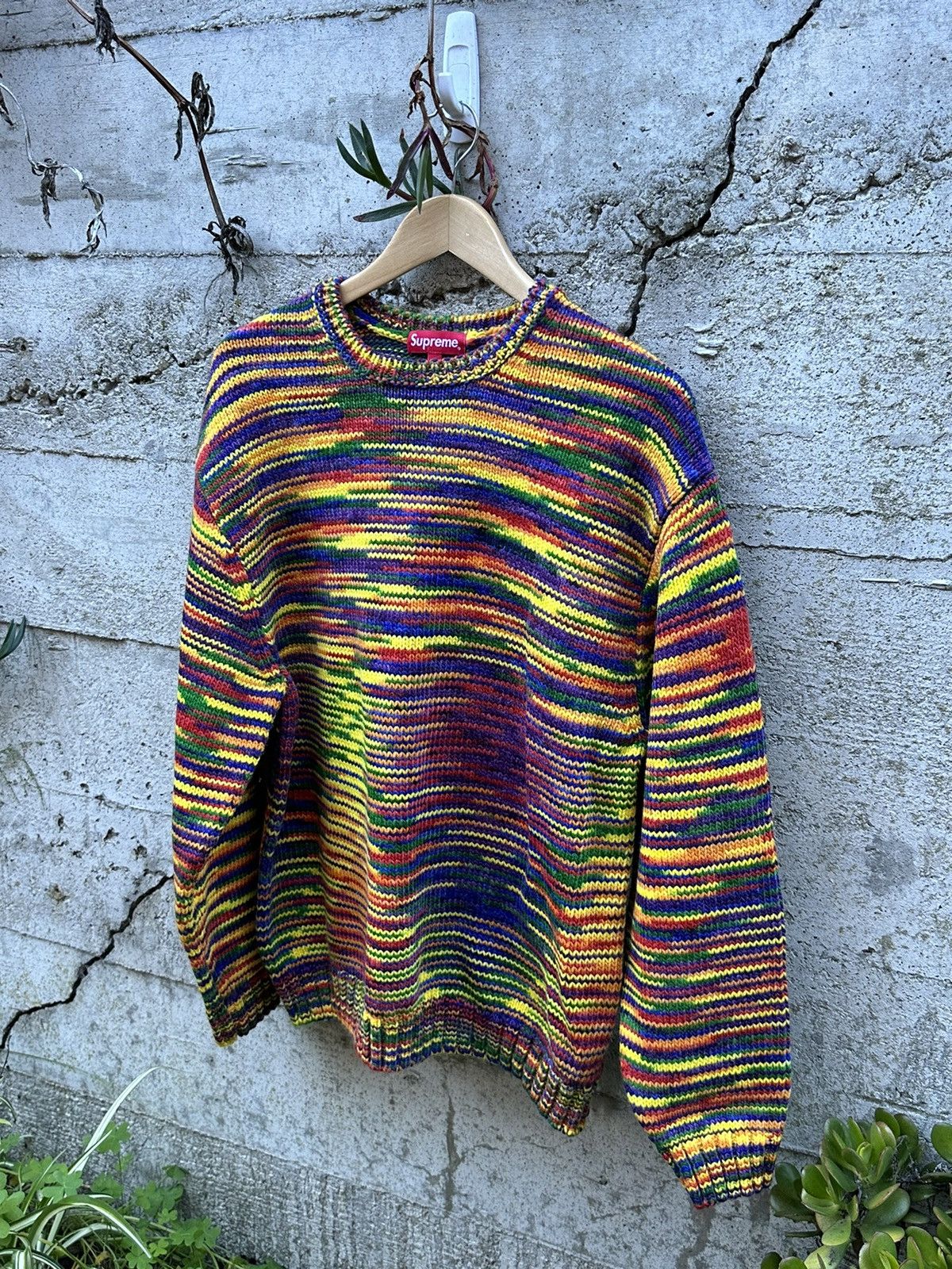 image of Grail Supreme Psychedelic Print Sweater, Men's (Size Medium)