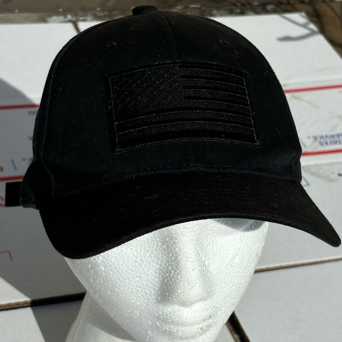 Other Black American Flag Men's Hat Size ONE SIZE - 1 Thumbnail
