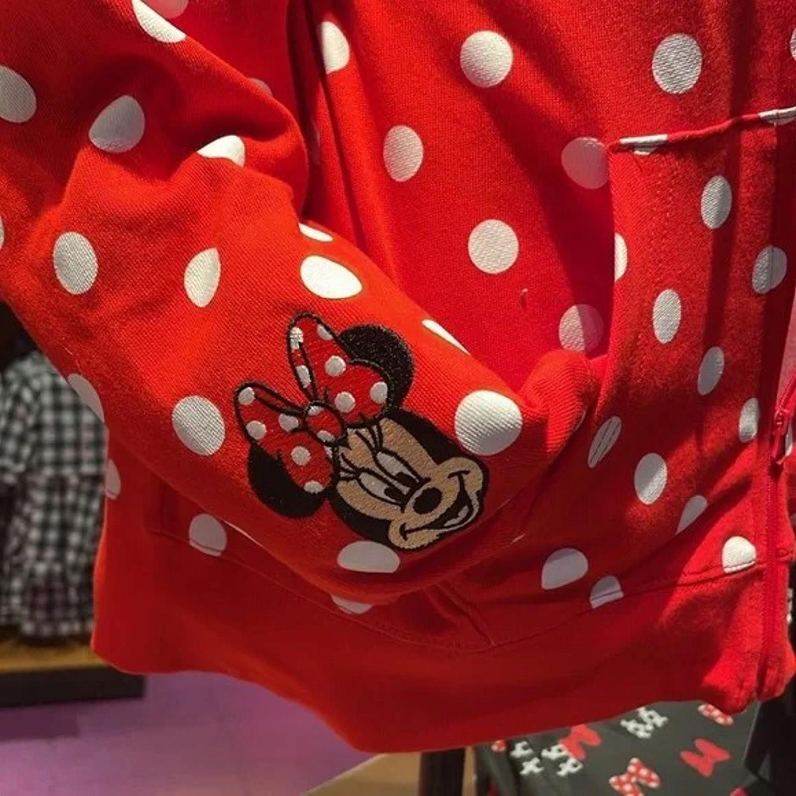 Disney Disney Parks Minnie Mouse Polkadot Zip Hoodie - NWT Size M / US 6-8 / IT 42-44 - 3 Thumbnail