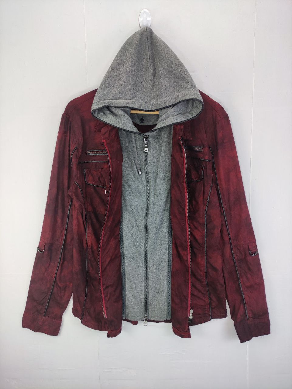 If Six Was Nine × Le Grande Bleu (L.G.B.) × semanticdesign Semantic Design Double Layered Zipper Jacket hoodie Size US M / EU 48-50 / 2 - 1 Thumbnail