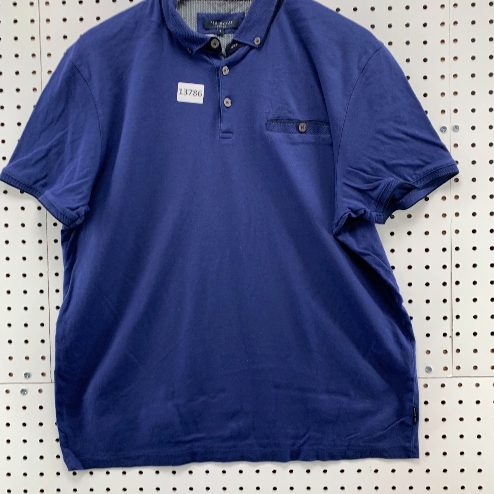 Ted Baker Ted Baker London Pocket Polo Collared Shirt Blue Mens Size 6 Large 22x27 Size US S / EU 44-46 / 1 - 4 Thumbnail