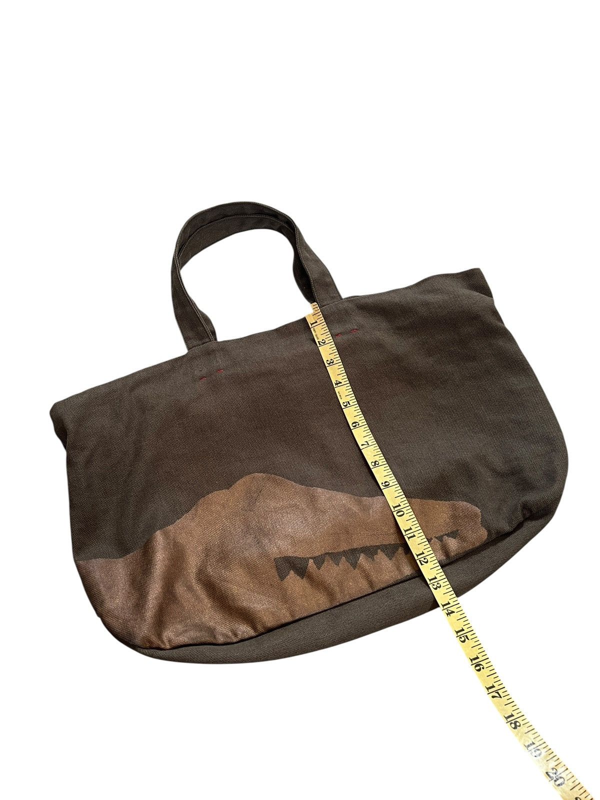 Y's 1990s Y’s For Living Crocodile Motif Canvas Boston Bag Size ONE SIZE - 13 Thumbnail