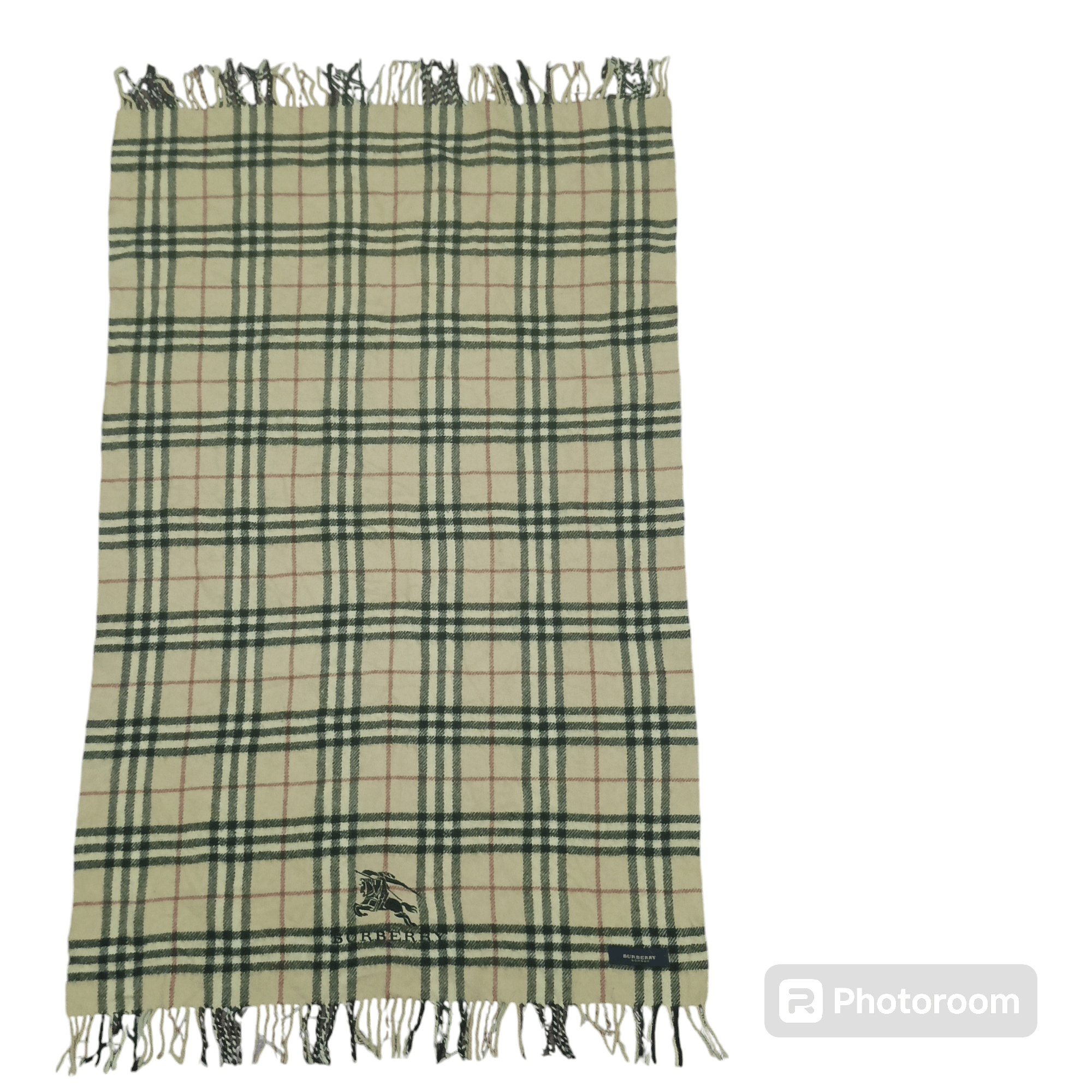Burberry Burberry Nova Check Cashmere Big Table Desk Size ONE SIZE - 2 Thumbnail