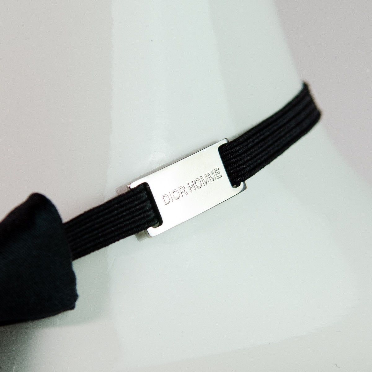 Dior Homme by Hedi Slimane Cropped Mini Silk Neck Tie