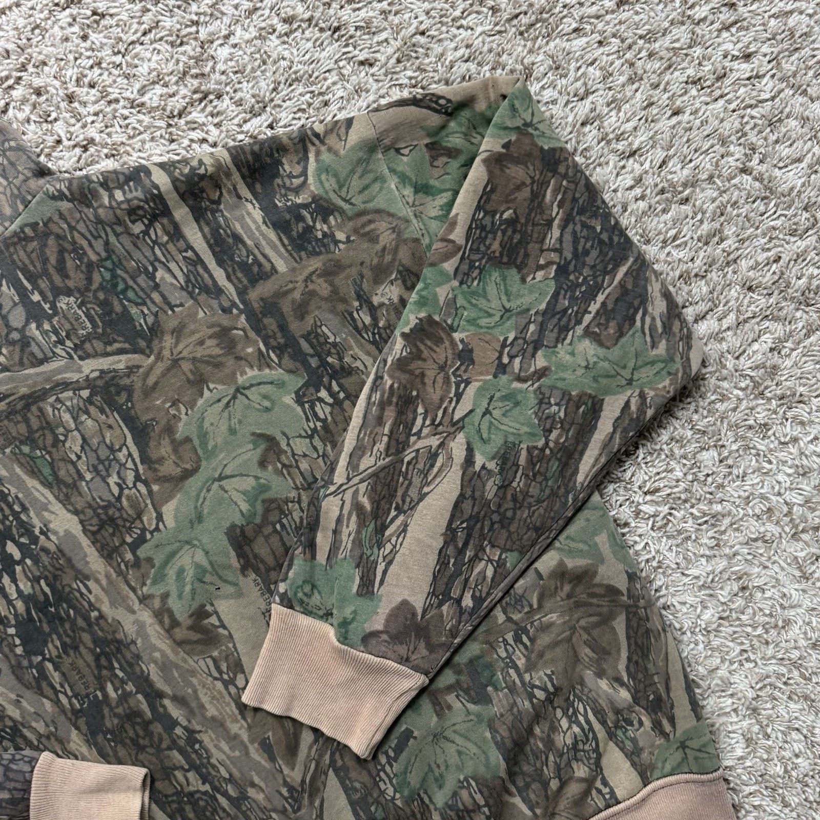 Vintage Vintage 80's Camo Full Zip Hoodie Size XL Ace Sportswear USA Size US XL / EU 56 / 4 - 7 Thumbnail