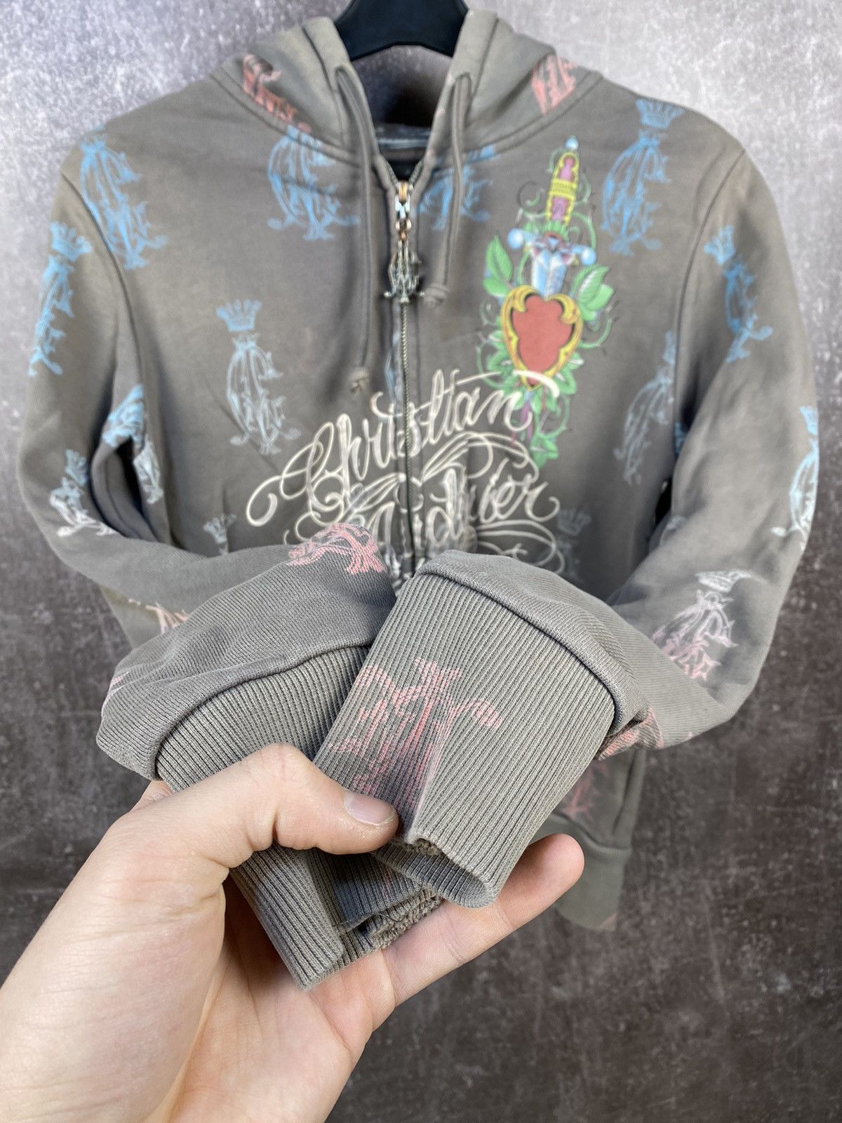 Christian Audigier Y2K Christian Audigier Hoodie Baggy All Over Printed logo Size M / US 6-8 / IT 42-44 - 4 Thumbnail