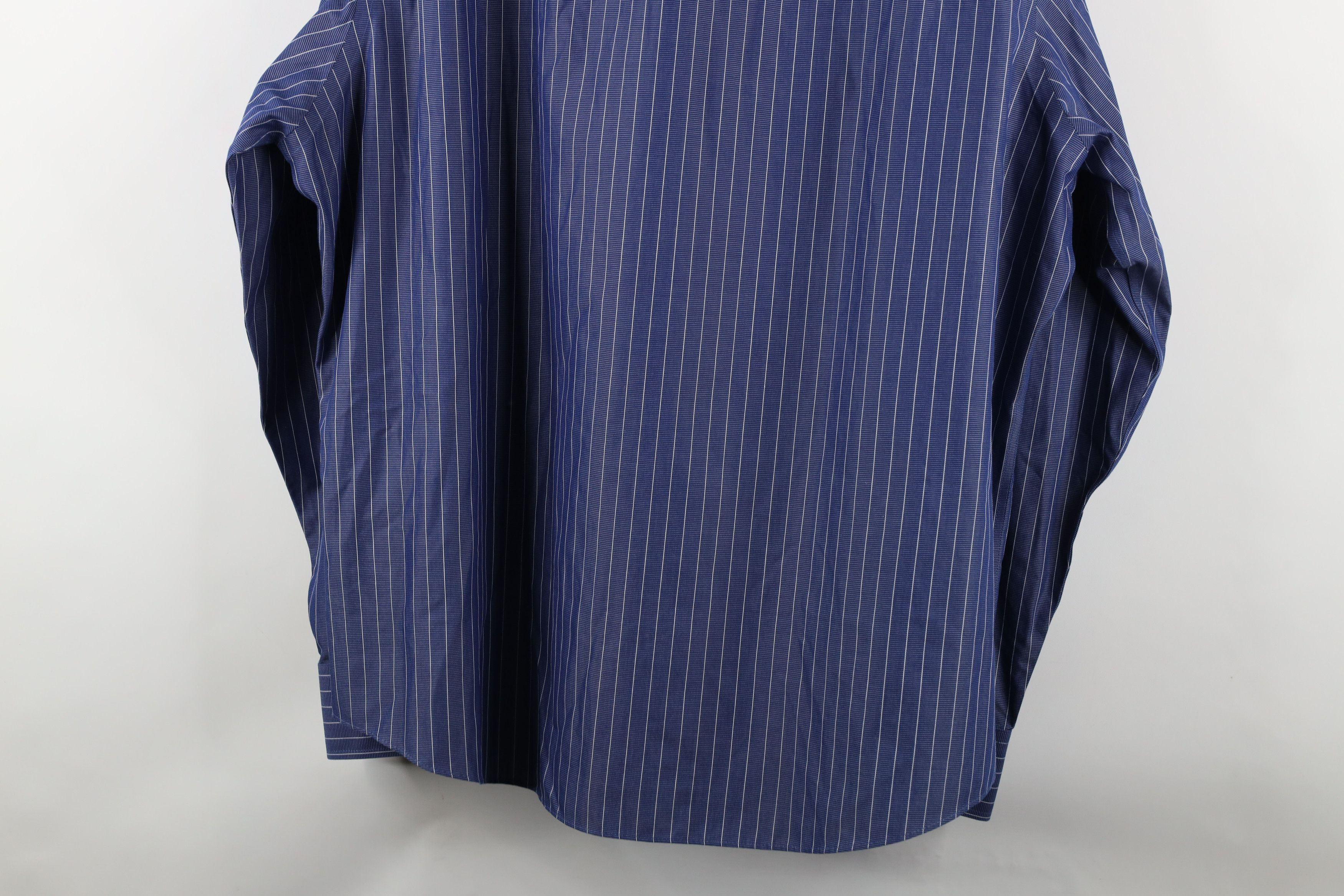 UNTUCKit × Vintage Untuckit Pinstriped Relaxed Fit Collared Button Shirt Size US XXL / EU 58 / 5 - 12 Thumbnail