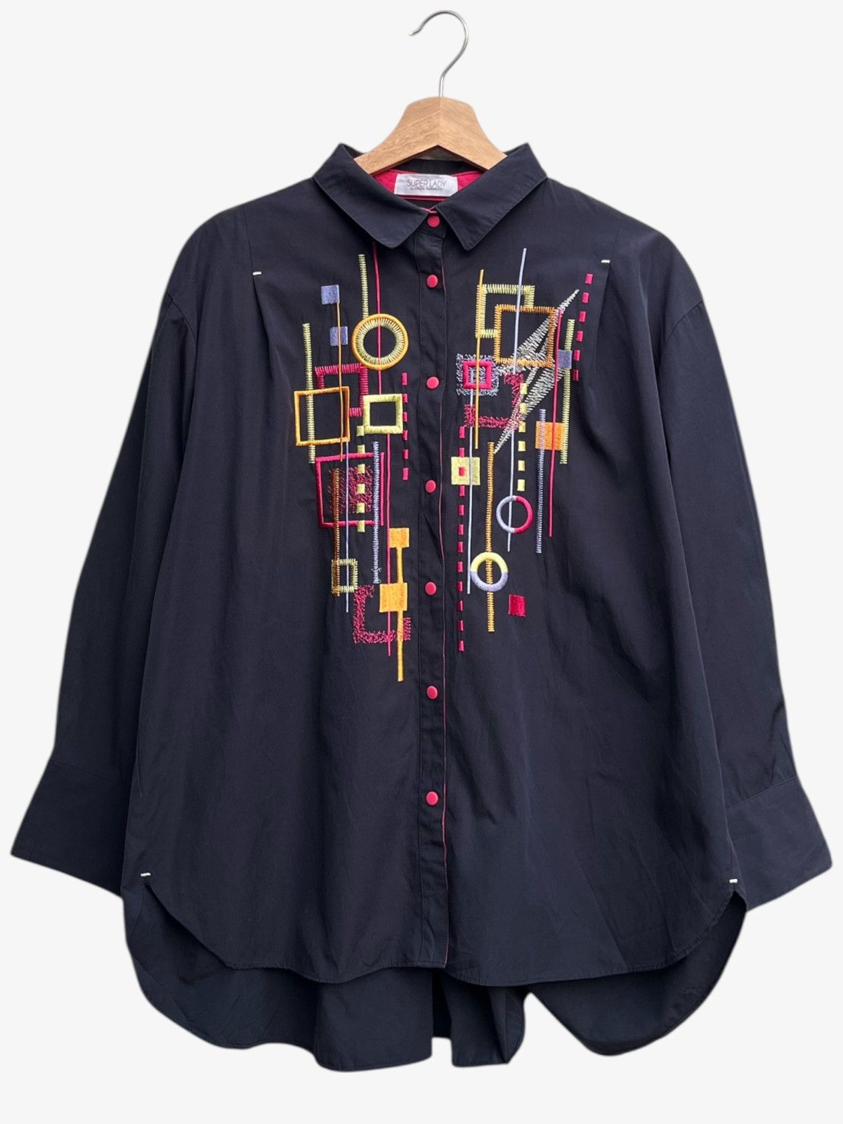 Kansai Yamamoto Super Lady Kansai Yamamoto Abstract Psychedelic Blouse Shirt Size XXL / US 16-18 / IT 52-54 - 2 Thumbnail