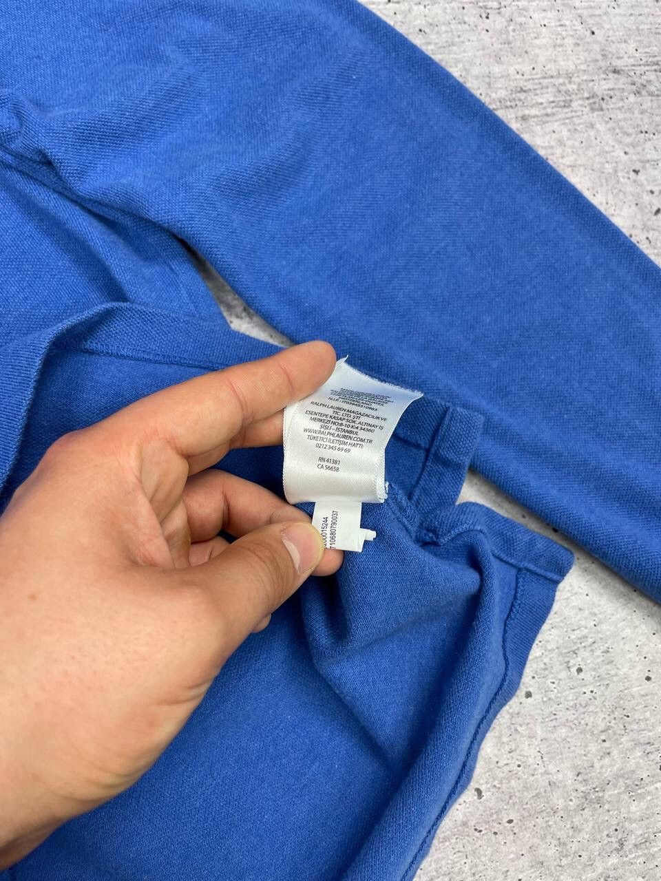 Polo Ralph Lauren × Vintage Vintage Polo Ralph Lauren Blue Polo Longsleeve Sweatshirt Size US S / EU 44-46 / 1 - 11 Thumbnail