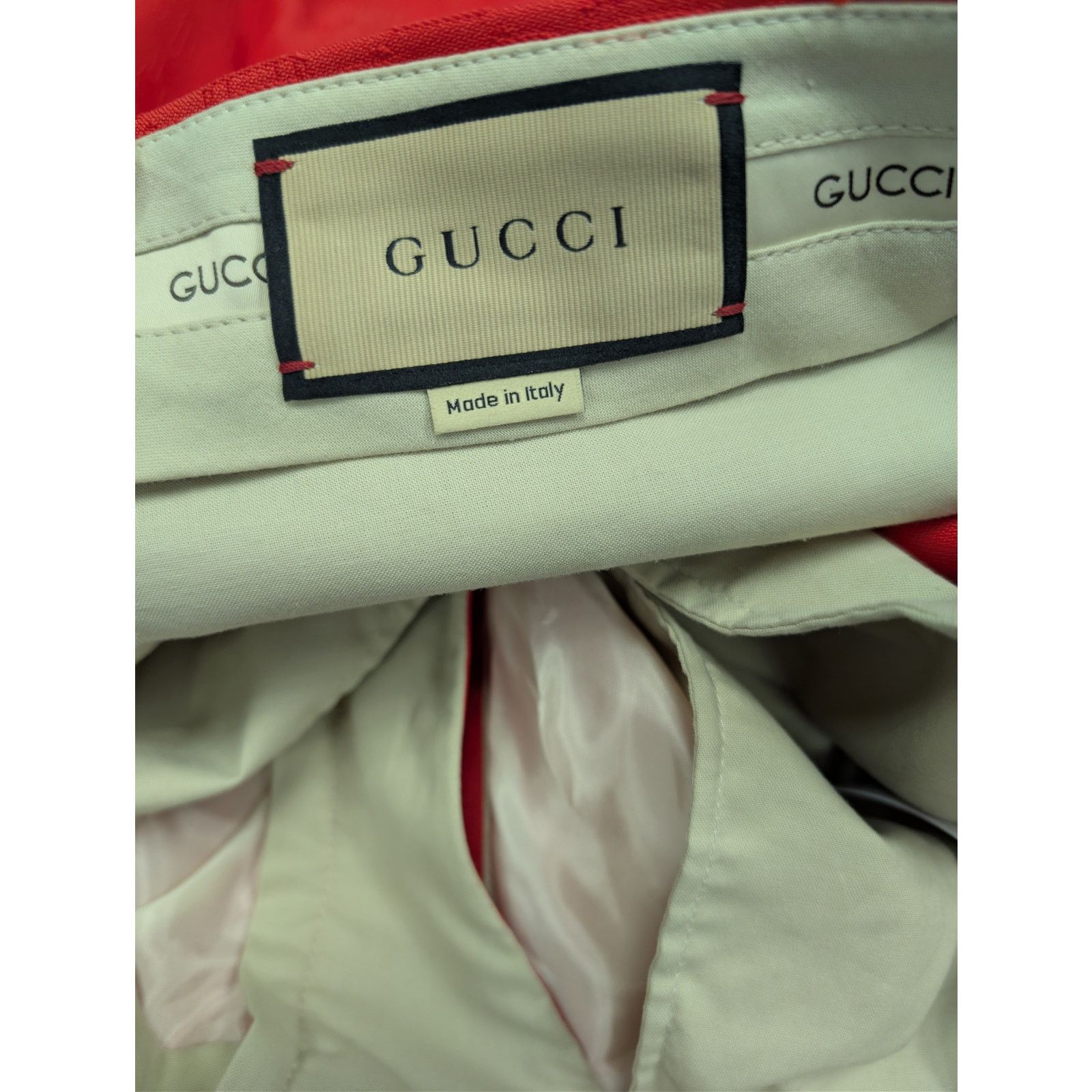 Gucci o1rshd1 Formal Pants in Red Size US 32 / EU 48 - 14 Thumbnail