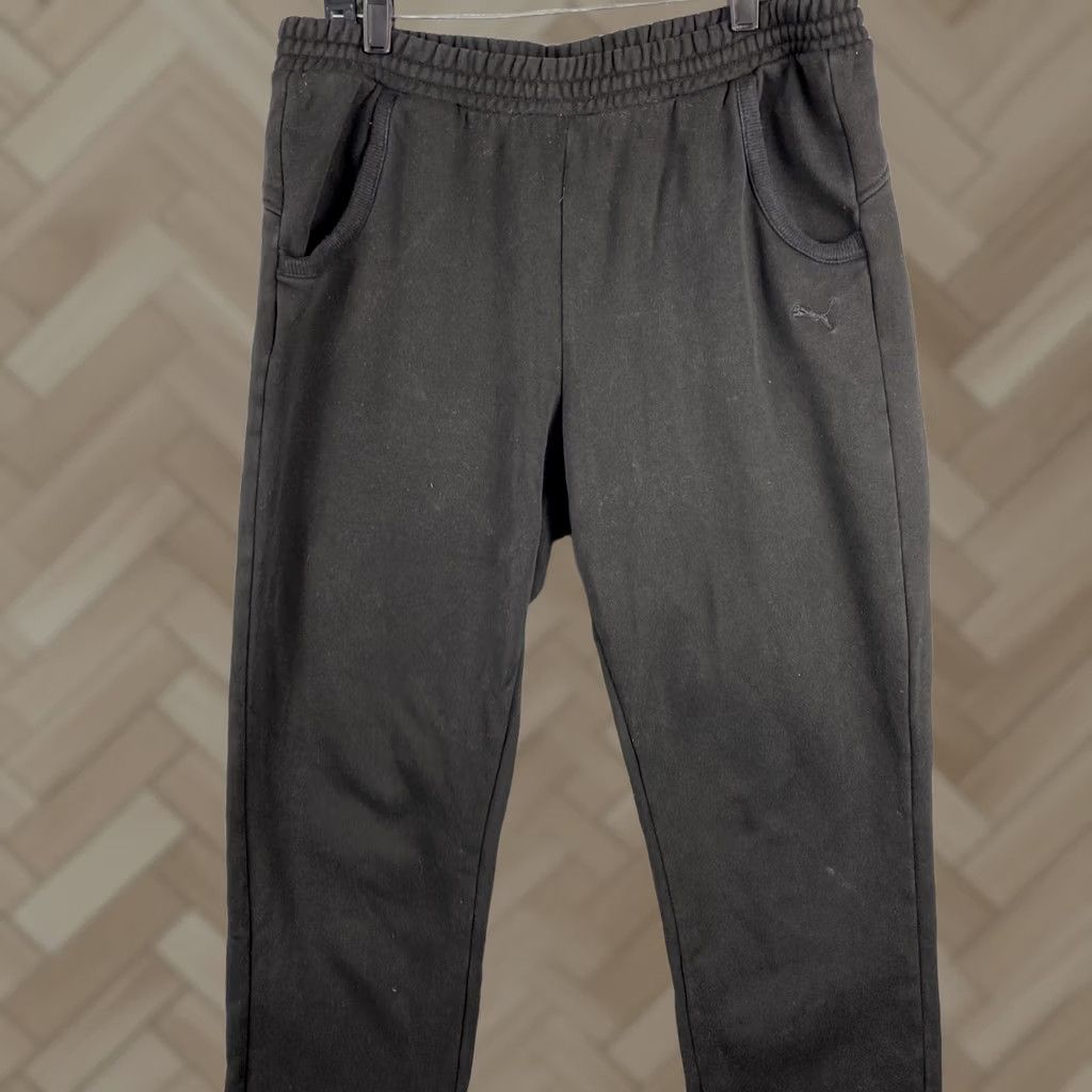 Puma PUMA Sweatpants Men L Black Pockets Essentials / 33-36 Jogger Slim Fit Casual Activewear Pants Men Black Size US 33 - 1 Thumbnail