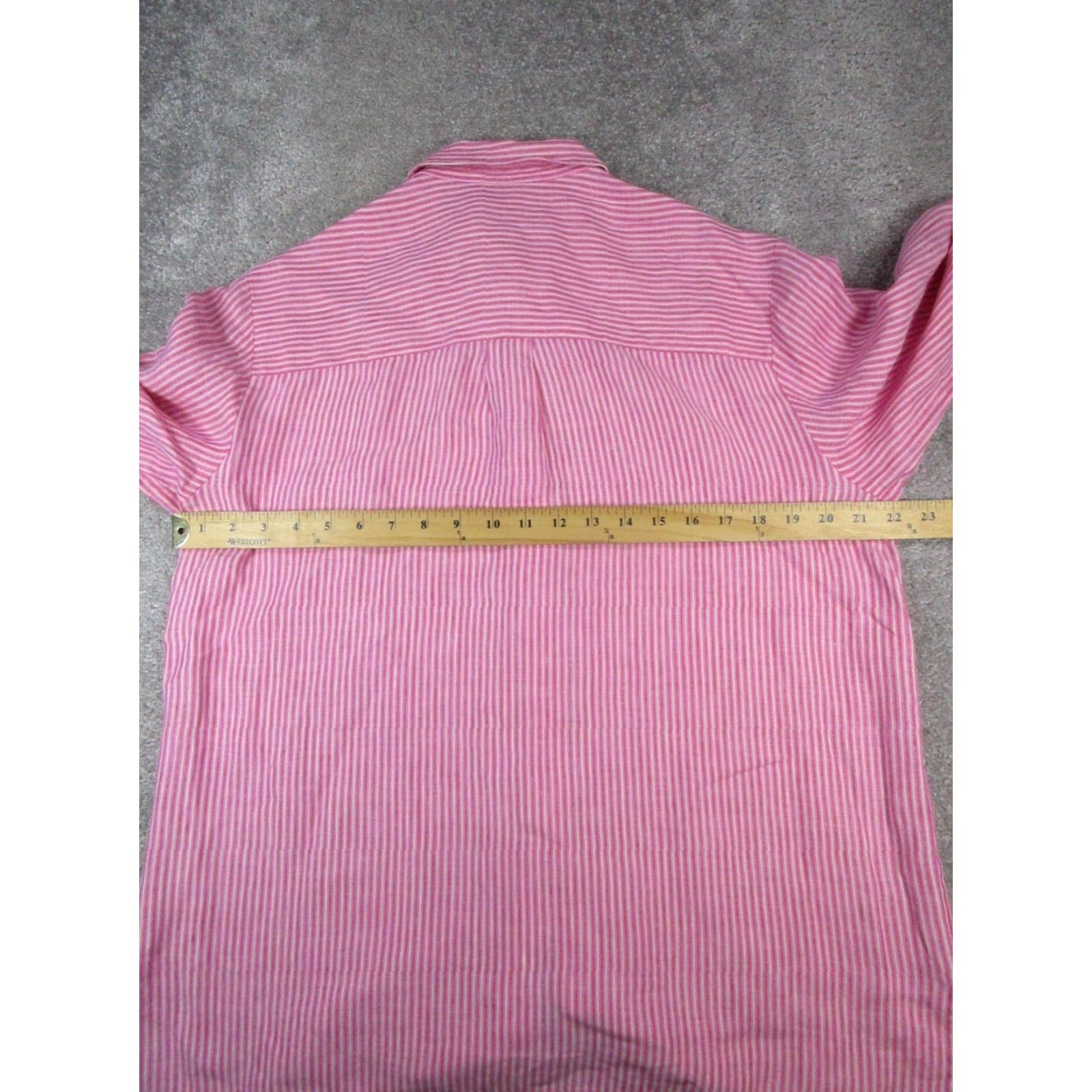 Liz Claiborne Liz Claiborne Shirt Womens Medium Multicolor Linen Button-Up Size M / US 6-8 / IT 42-44 - 7 Thumbnail
