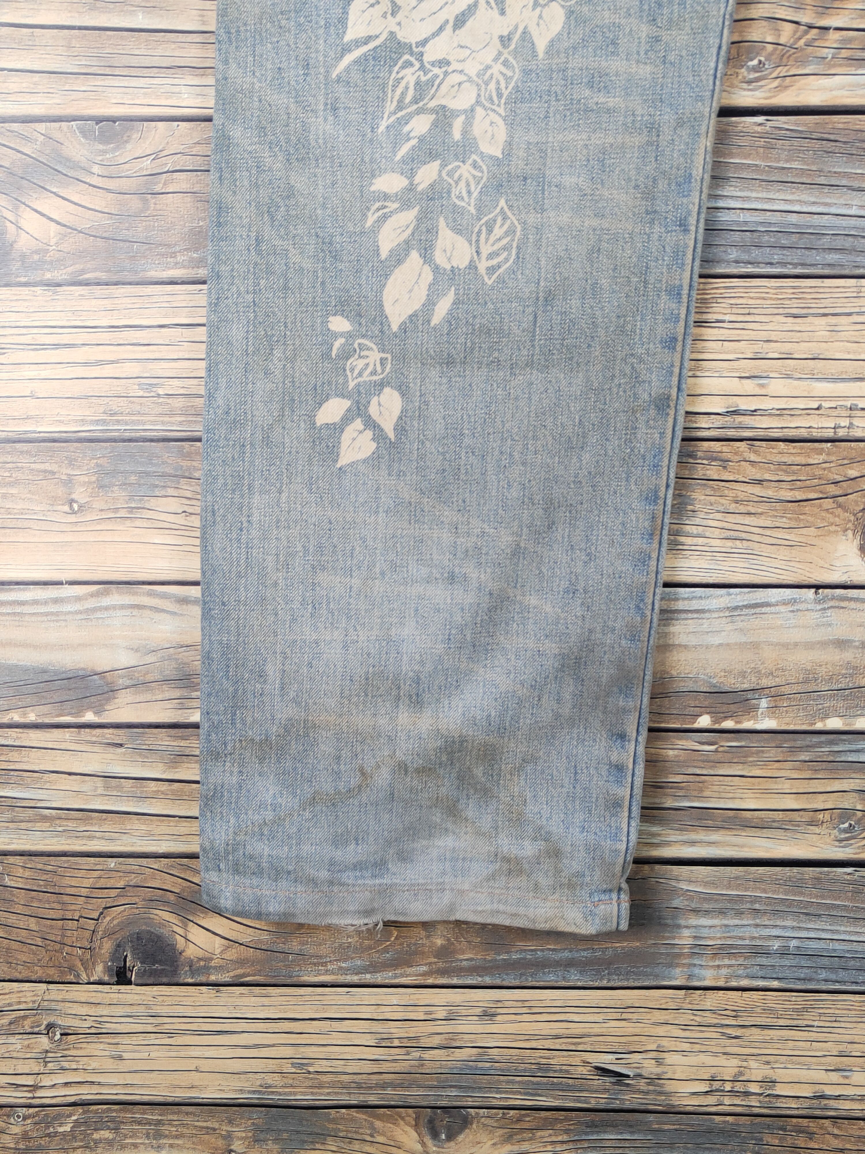 Takeo Kikuchi DL Takeo Kikuchi Blue Faded Distressed Ripped Jeans #W1478 Size US 32 / EU 48 - 3 Thumbnail