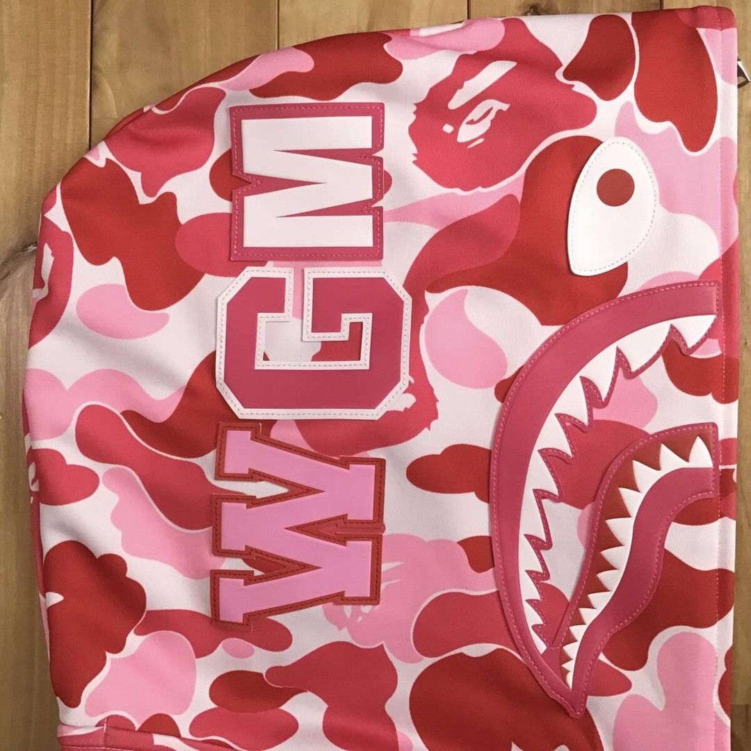Bape BAPE ABC Camo Pink Jersey Shark Full Zip Hoodie APE Size US XL / EU 56 / 4 - 4 Thumbnail