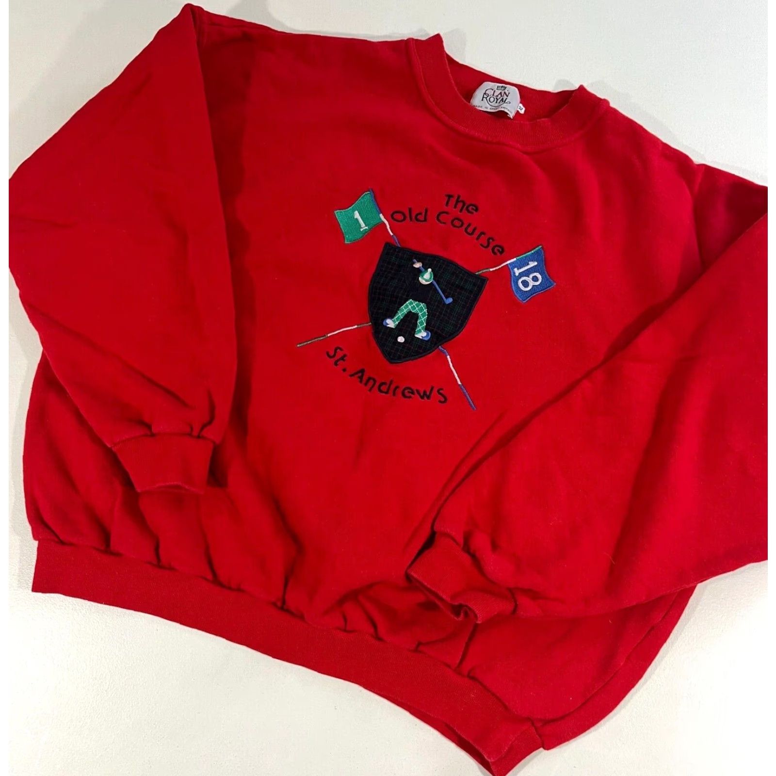 Vintage Vintage Clan Royal The Old Course St. Andrews Golf Crewneck Sweatshirt Sz XL Size US XL / EU 56 / 4 - 3 Thumbnail