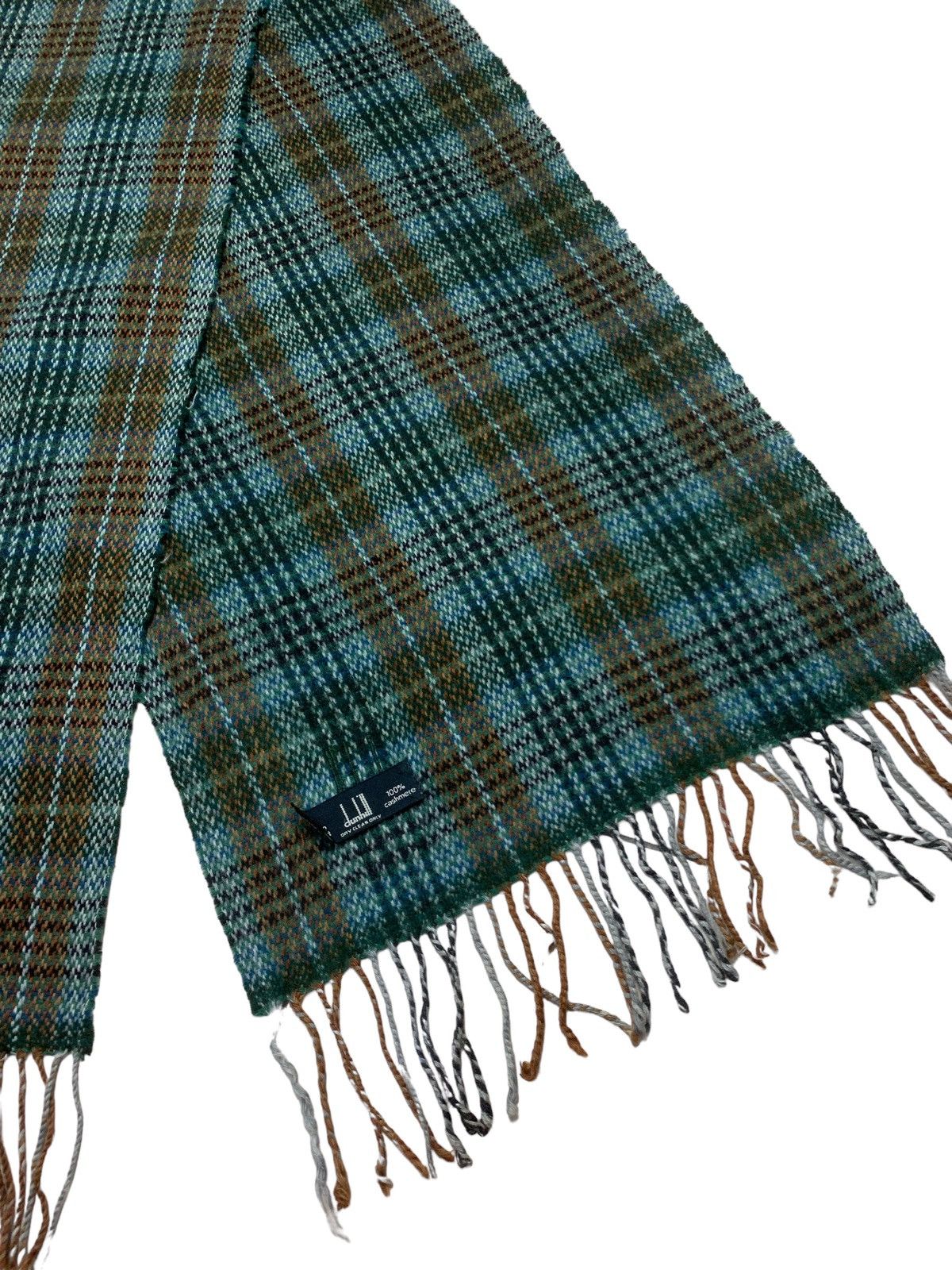 Alfred Dunhill × Vintage Vintage Dunhill Cashmere Made in Scotland Muffler Size ONE SIZE - 5 Thumbnail
