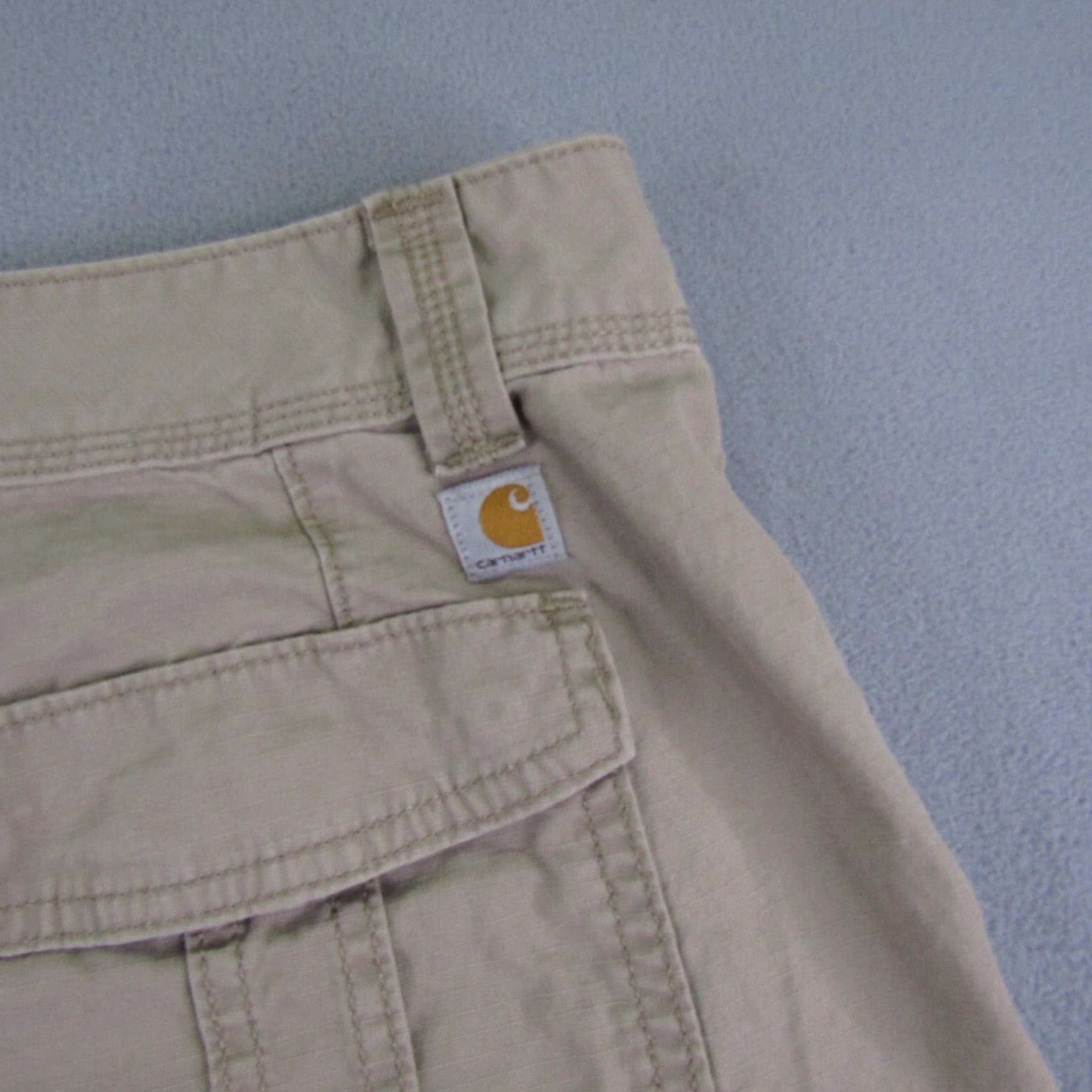 Carhartt VINTAGE Carhartt Shorts Womens 16 Khaki Beige Tan Relaxed Fit El Paso Cargo Ripstop Work Size 36" / US 14 / IT 50 - 5 Thumbnail