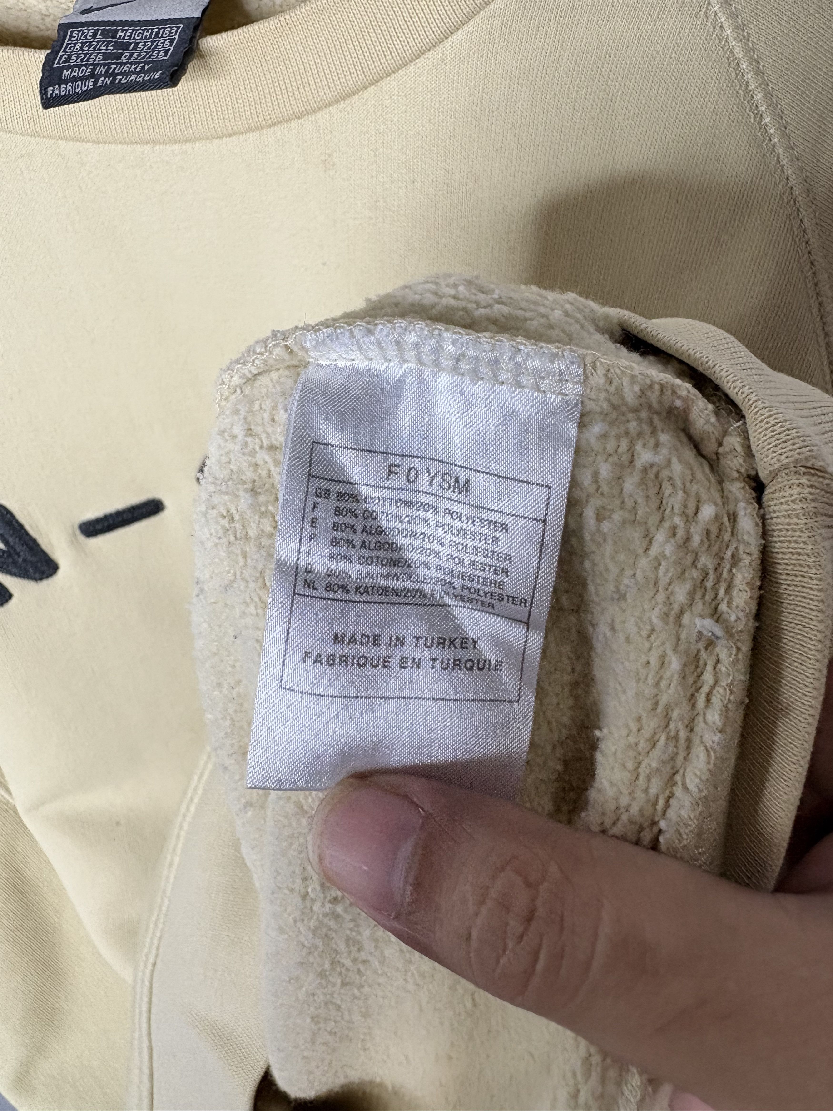 Nike Vintage Nike 71 spell out sweatshirt Yellow L Size US L / EU 52-54 / 3 - 5 Thumbnail