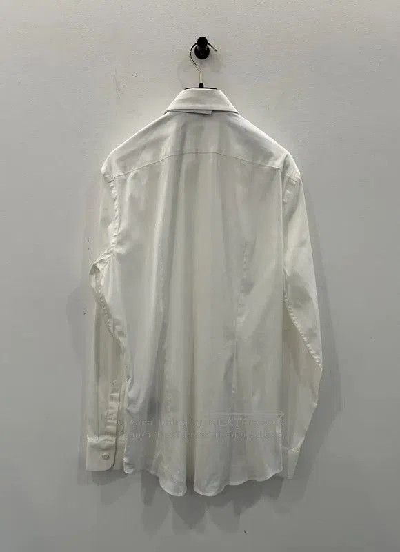 Prada Prada White Cotton Long Sleeve Shirt. Size US S / EU 44-46 / 1 - 2 Thumbnail