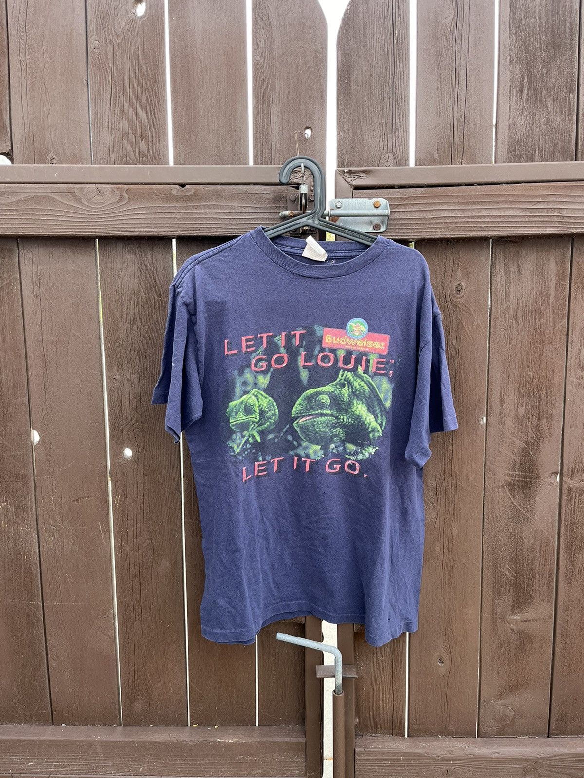Vintage vintage 90s let it go louise budweiser tee Size US L / EU 52-54 / 3 - 1 Thumbnail