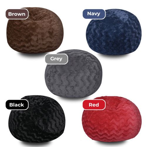 Designer × Homemade Faux Fur Bean Bag Chair, Black-3ft Cozy and Stretchable Fabr Size US L / EU 52-54 / 3 - 5 Thumbnail