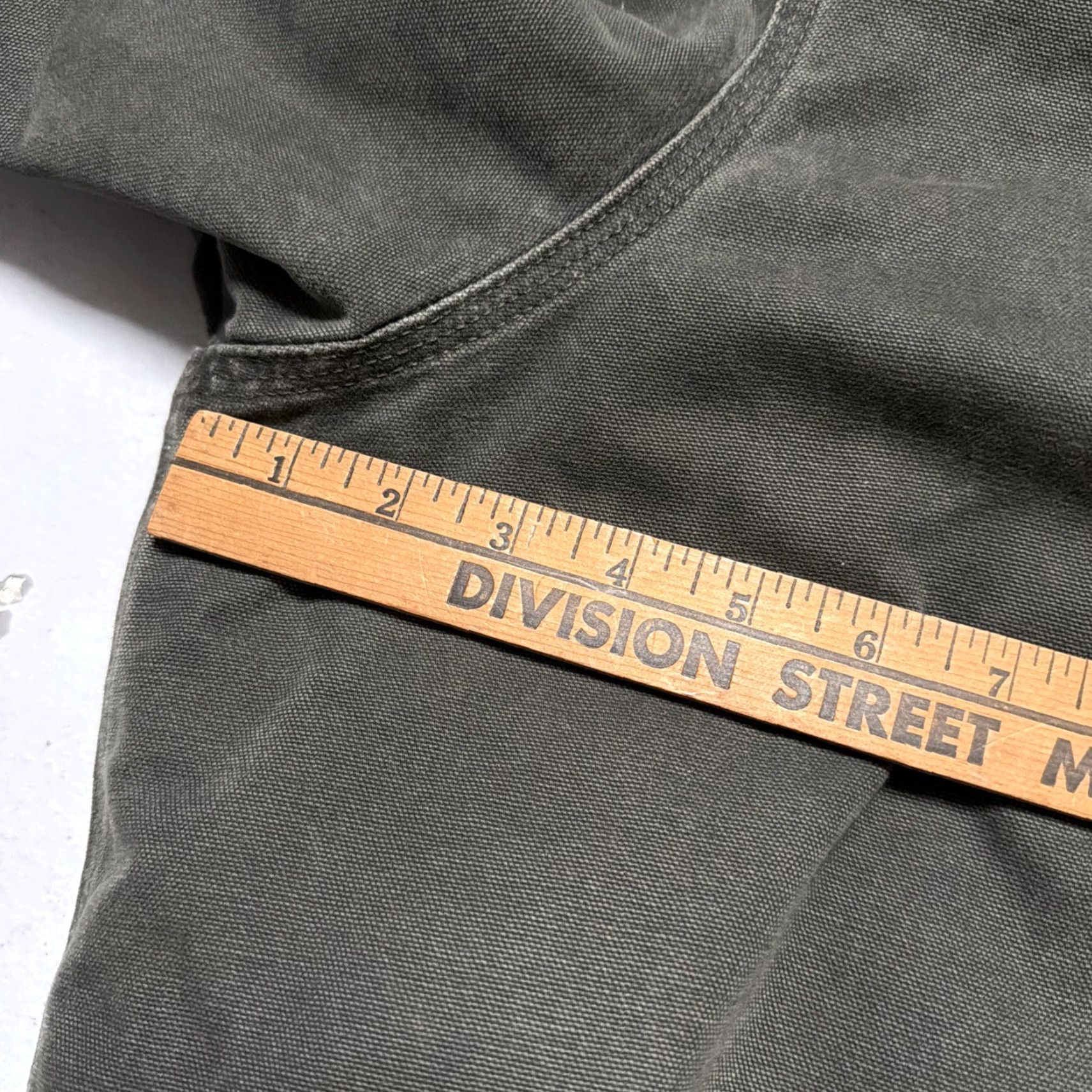Carhartt VINTAGE Carhartt J130 MOS Green Hooded Canvas Quilted Lined Work Jacket XL Size US XL / EU 56 / 4 - 3 Thumbnail